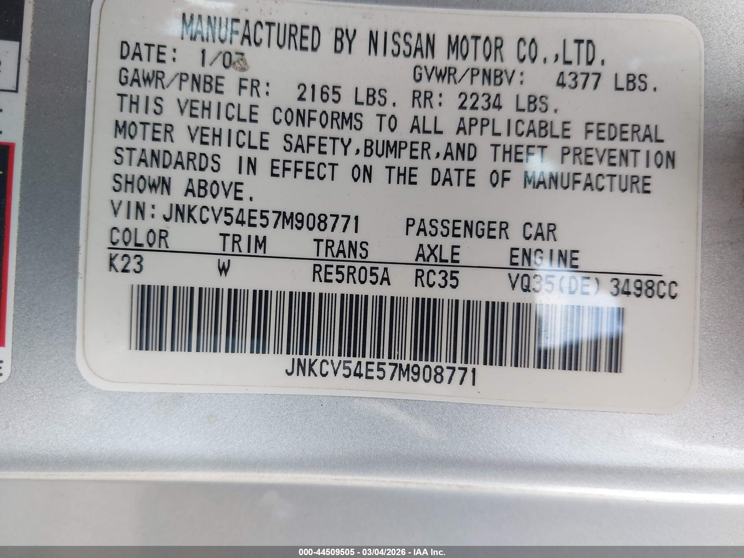 INFINITI G35 image 9