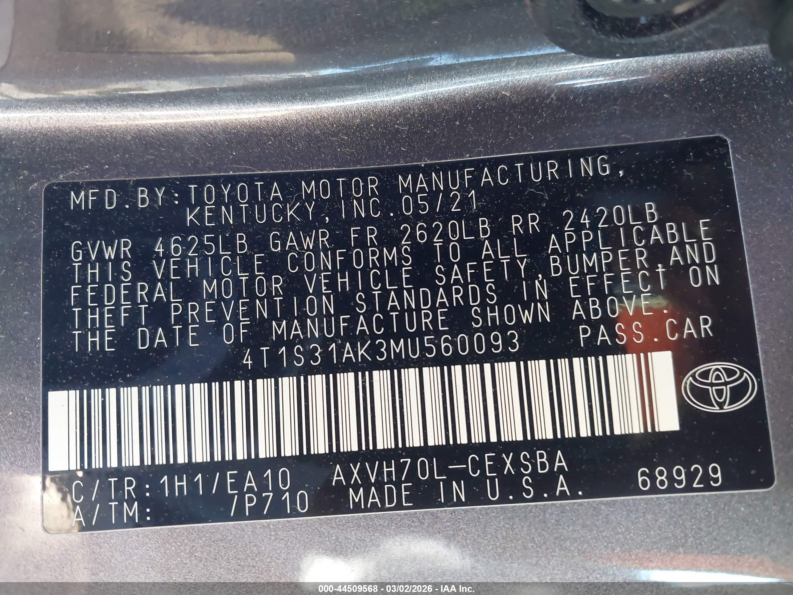 TOYOTA CAMRY image 9
