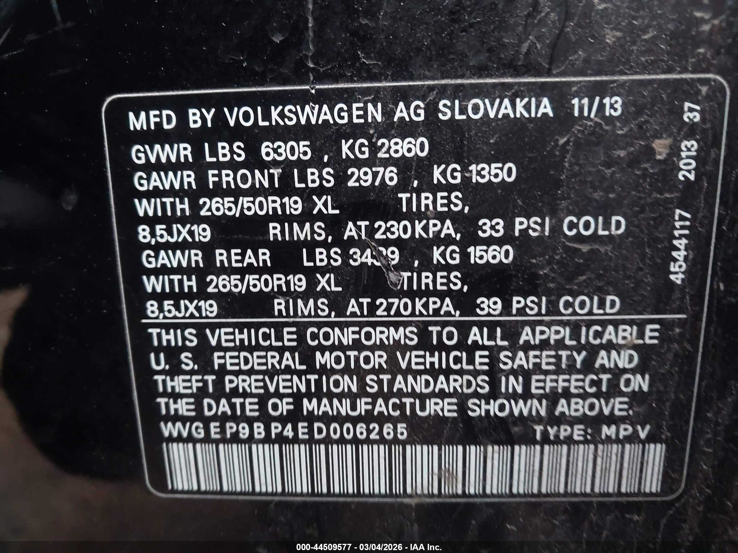 VOLKSWAGEN TOUAREG image 9