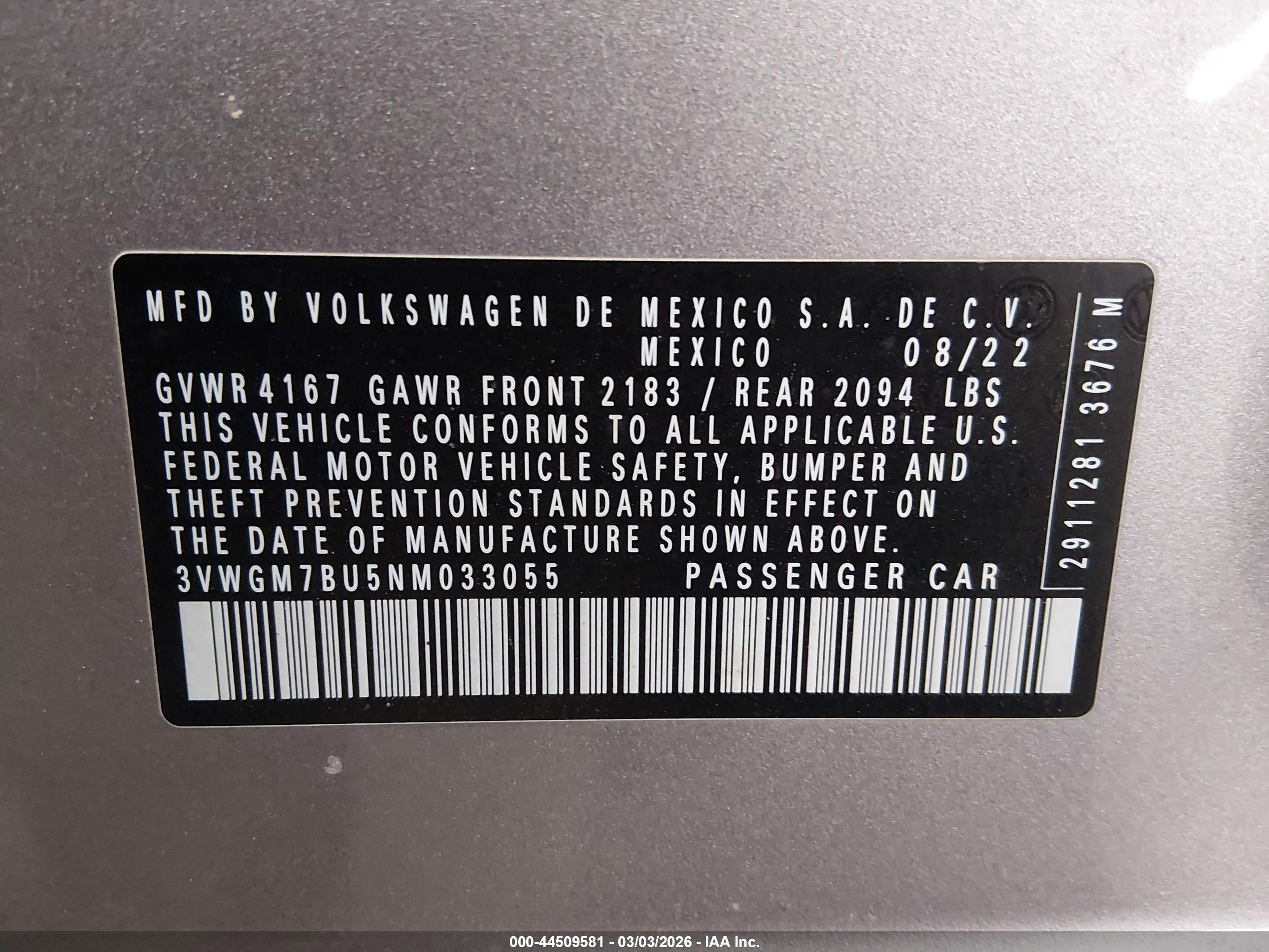 VOLKSWAGEN JETTA image 9