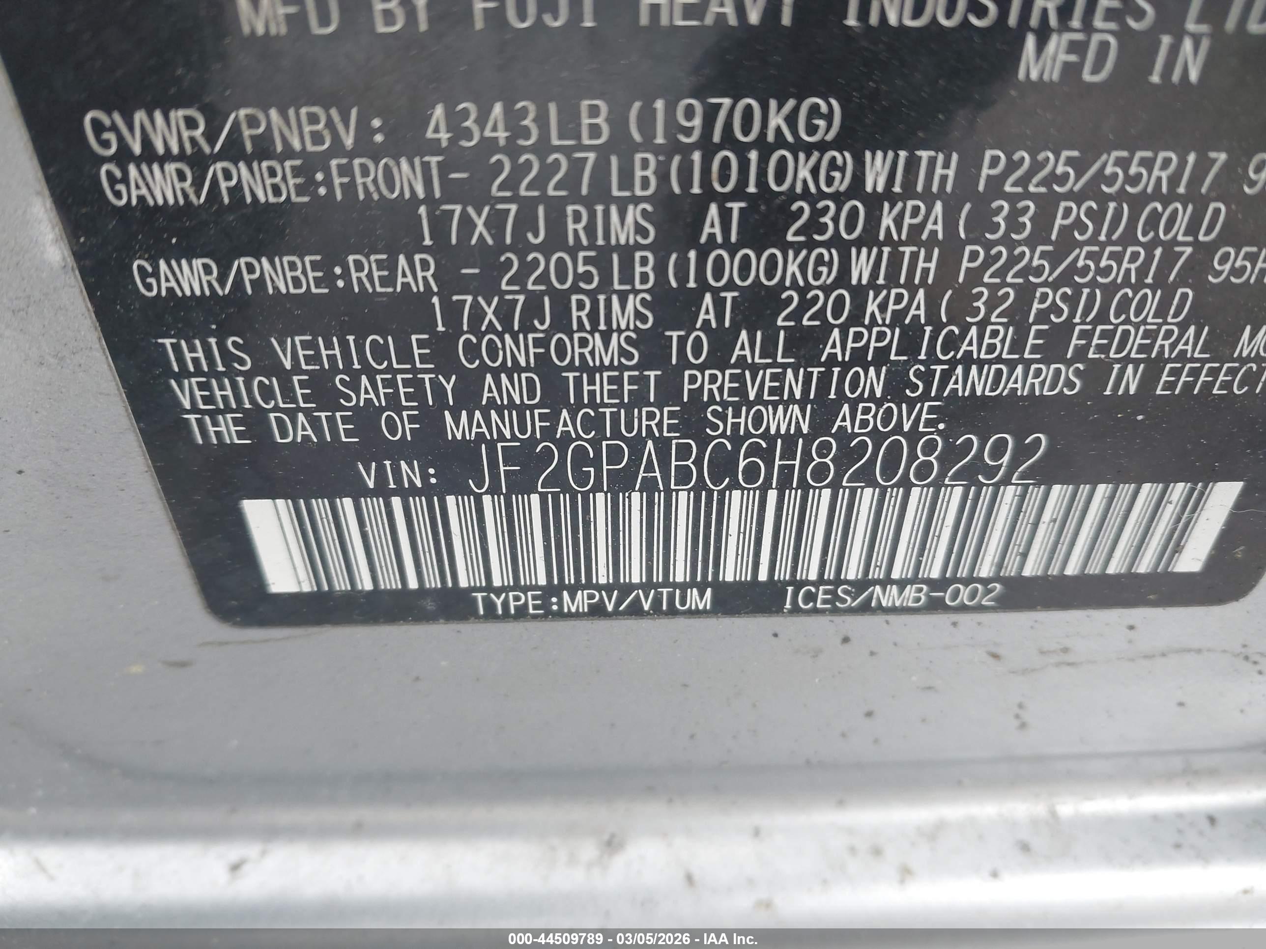 SUBARU CROSSTREK image 9