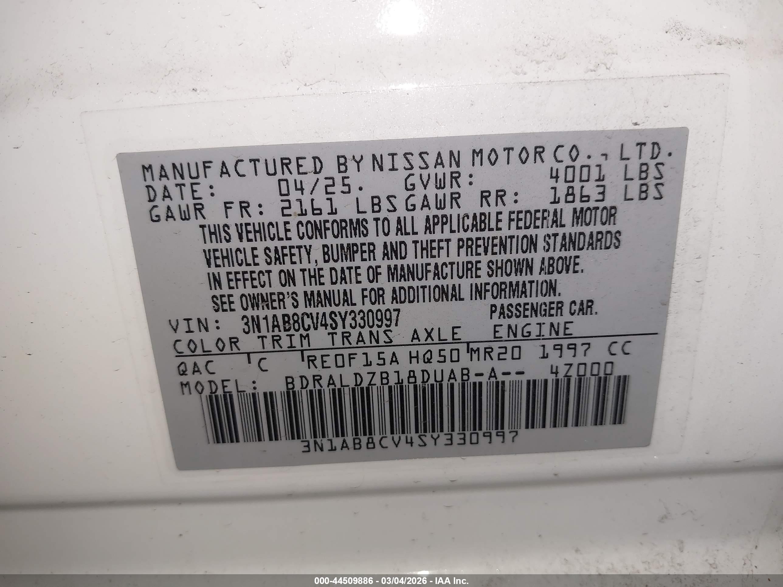 NISSAN SENTRA image 9