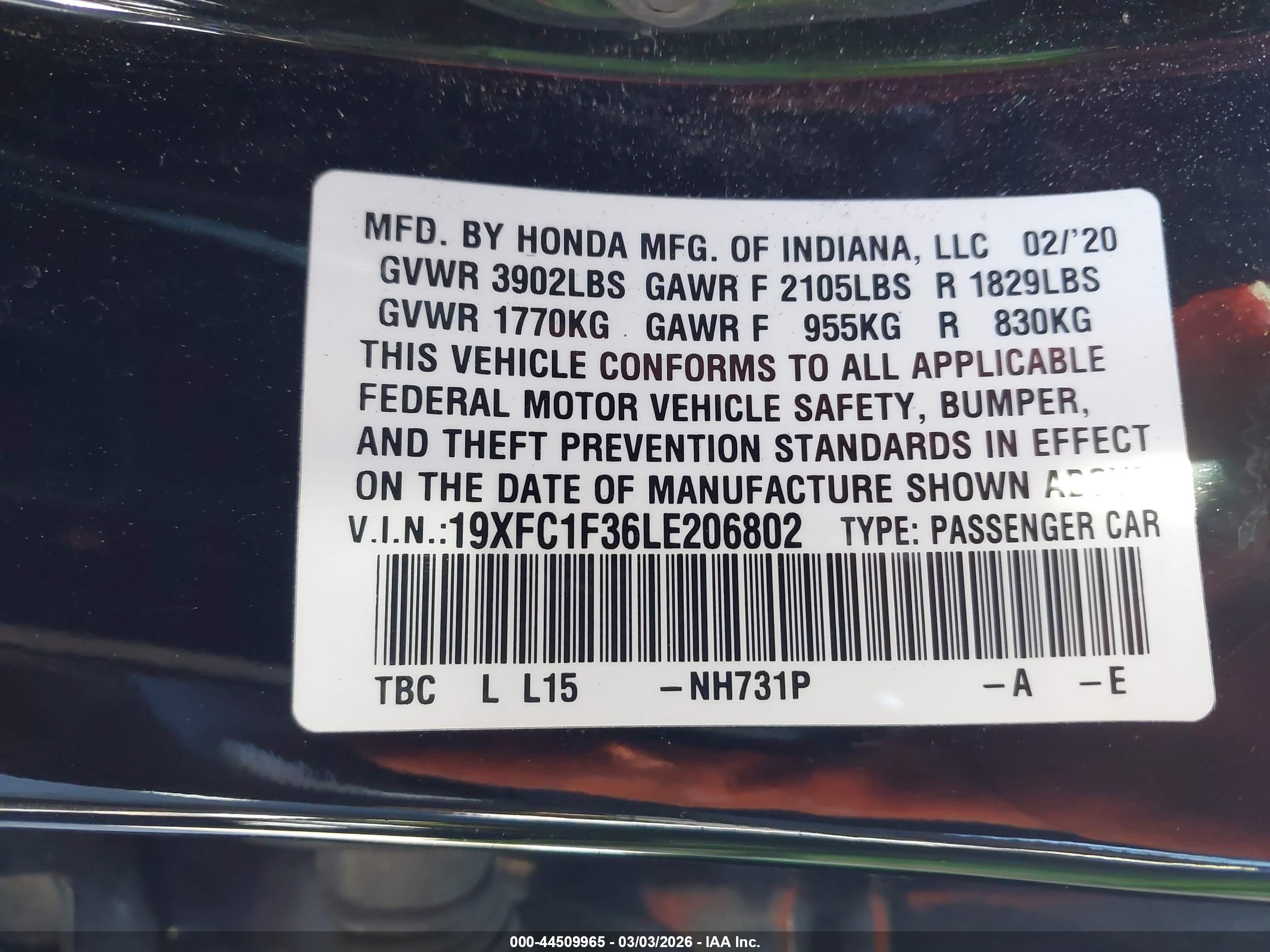 HONDA CIVIC image 9