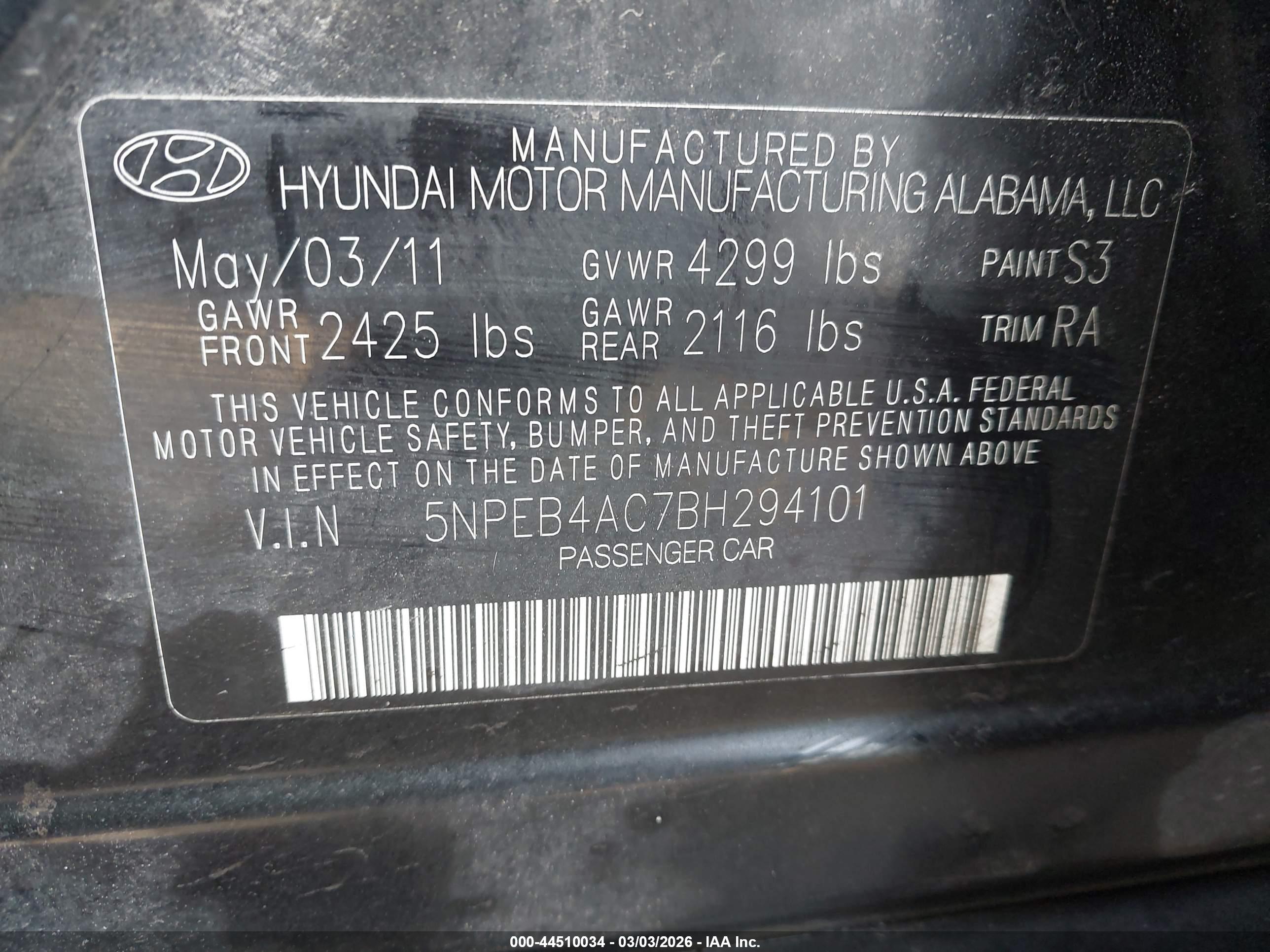 HYUNDAI SONATA image 9