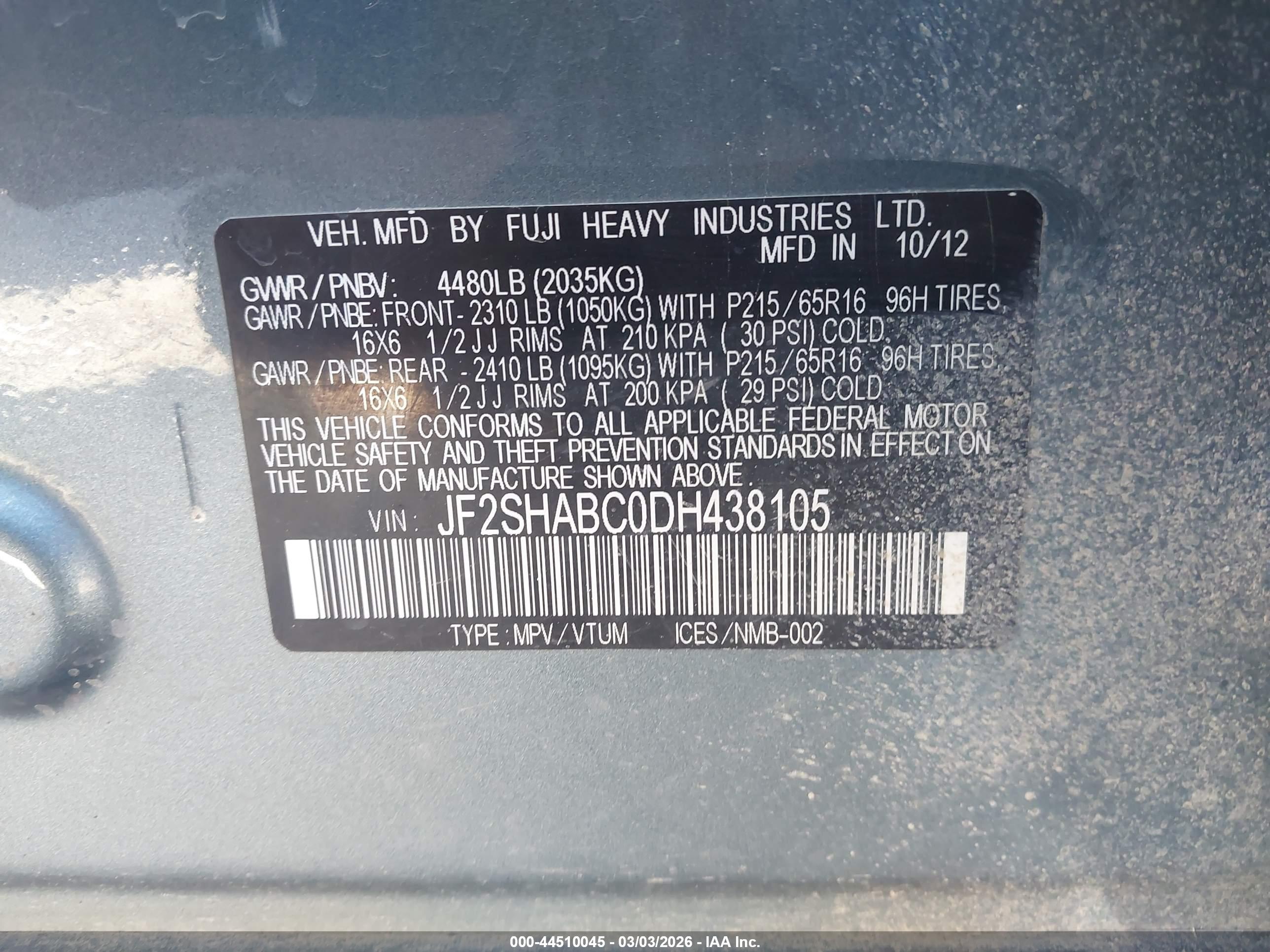 SUBARU FORESTER image 9
