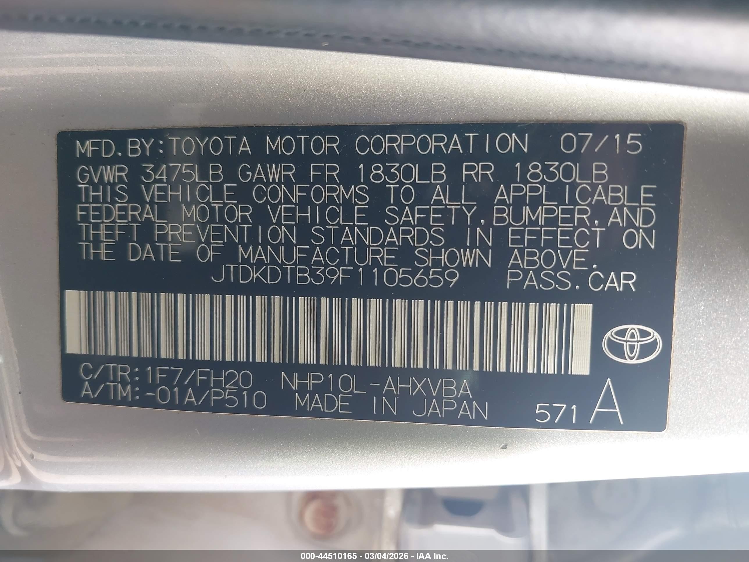 TOYOTA PRIUS image 9