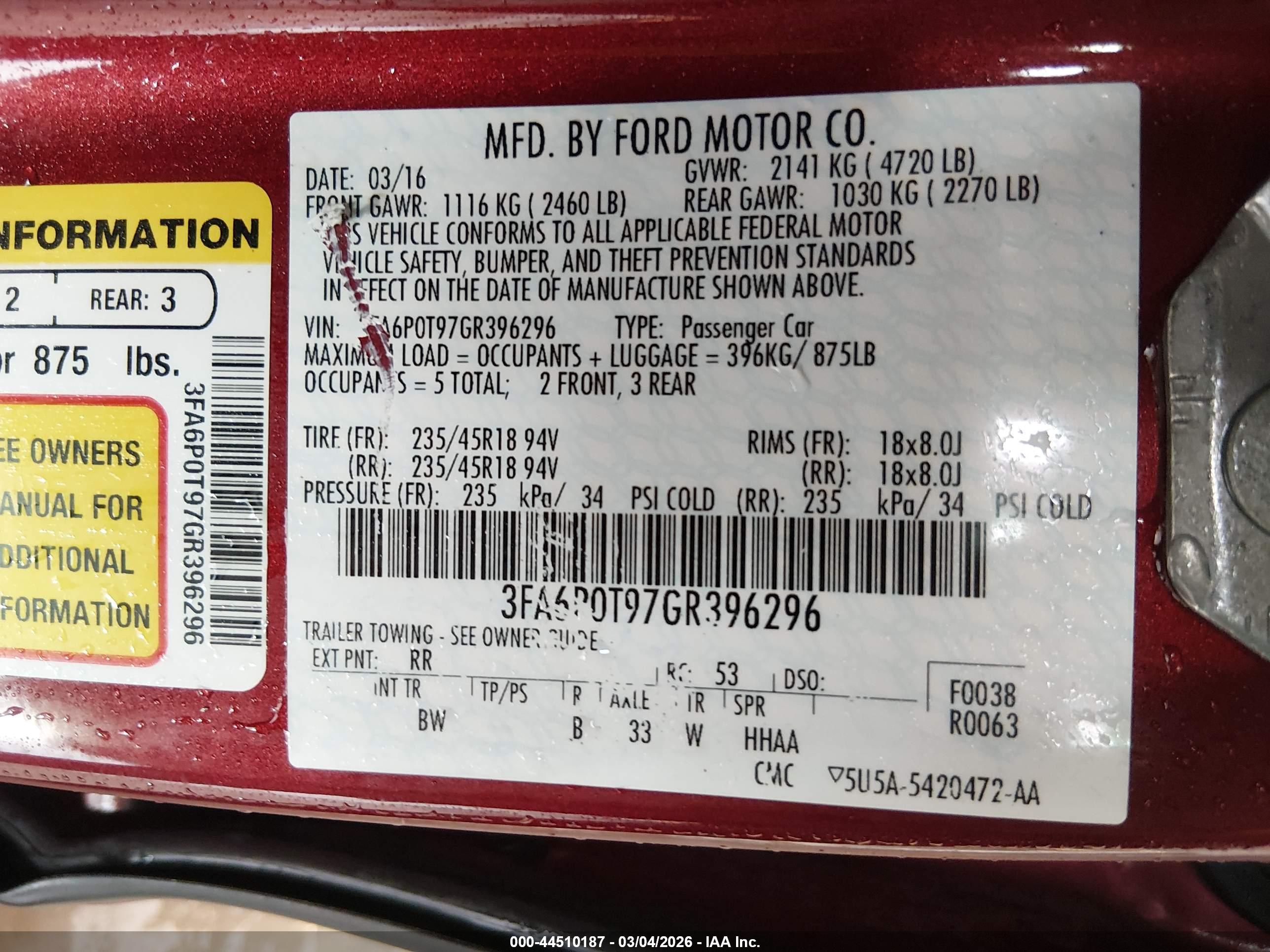 FORD FUSION image 9