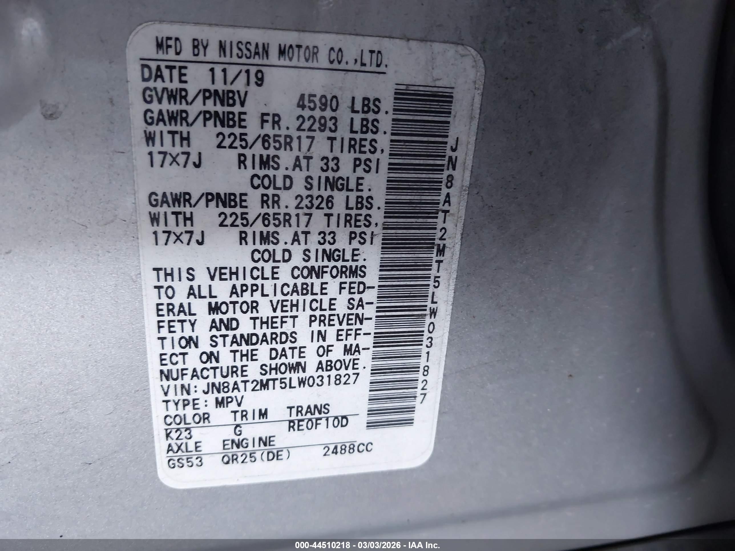 NISSAN ROGUE image 9