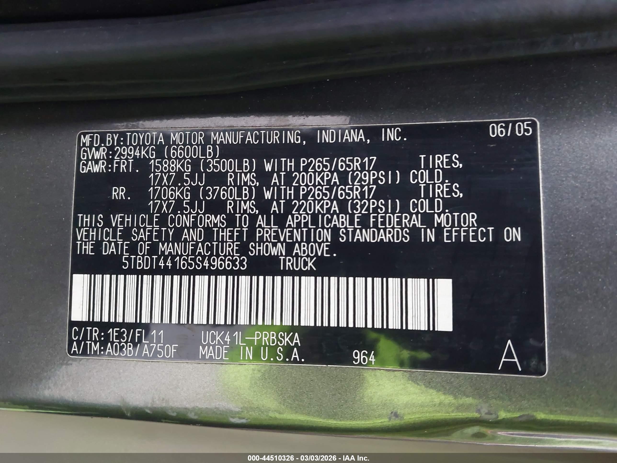TOYOTA TUNDRA image 9