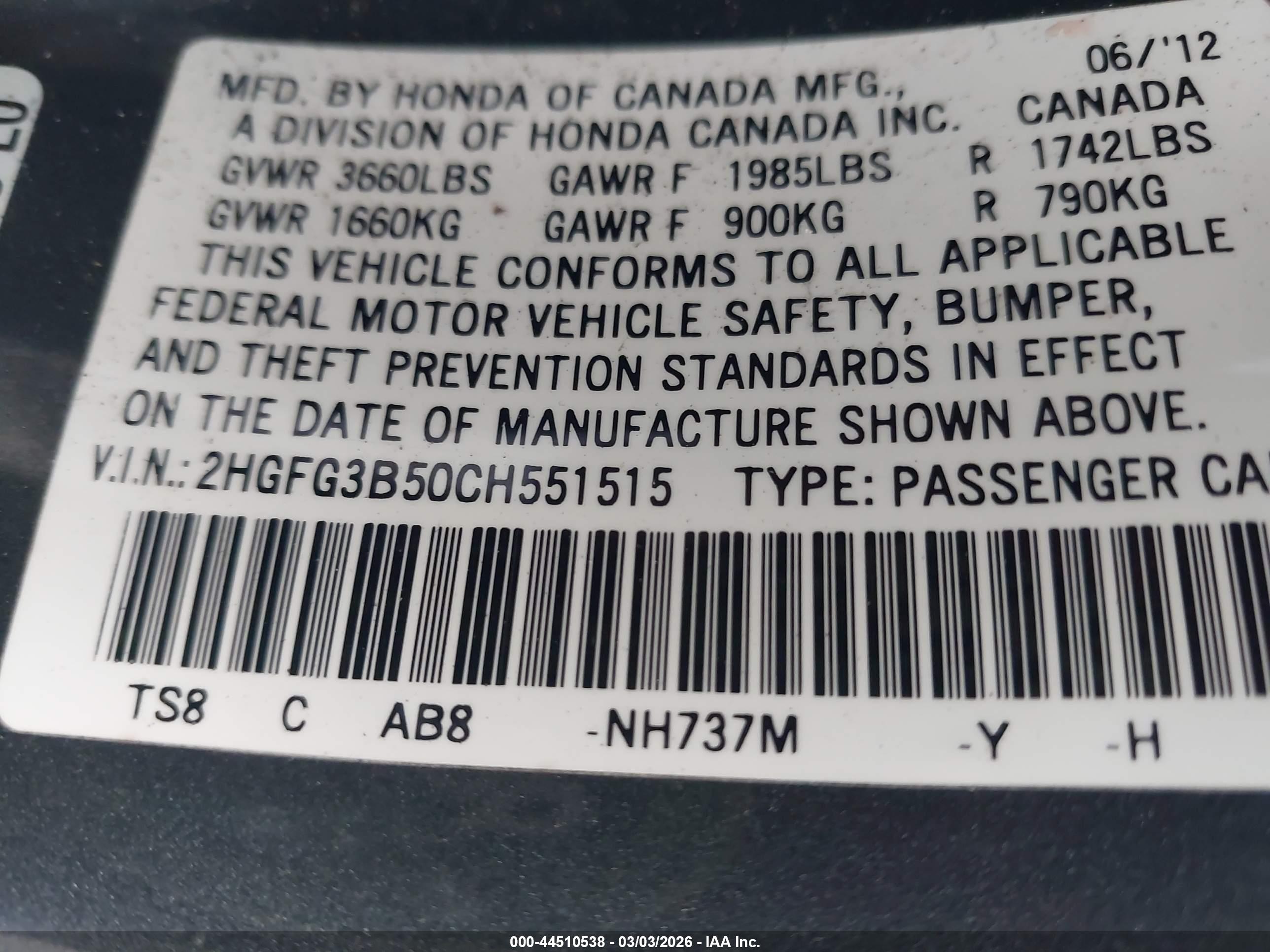 HONDA CIVIC image 9