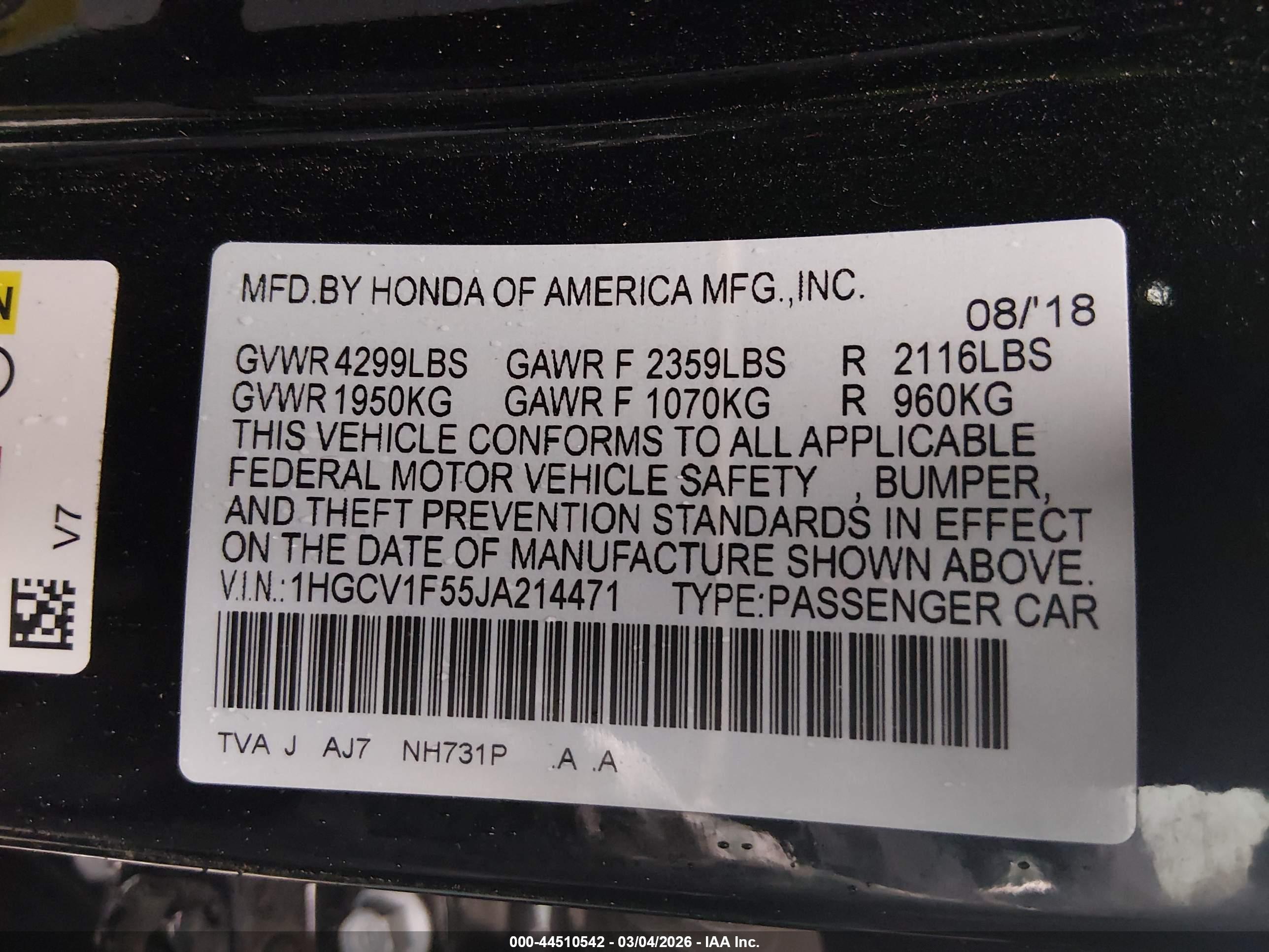 HONDA ACCORD image 9