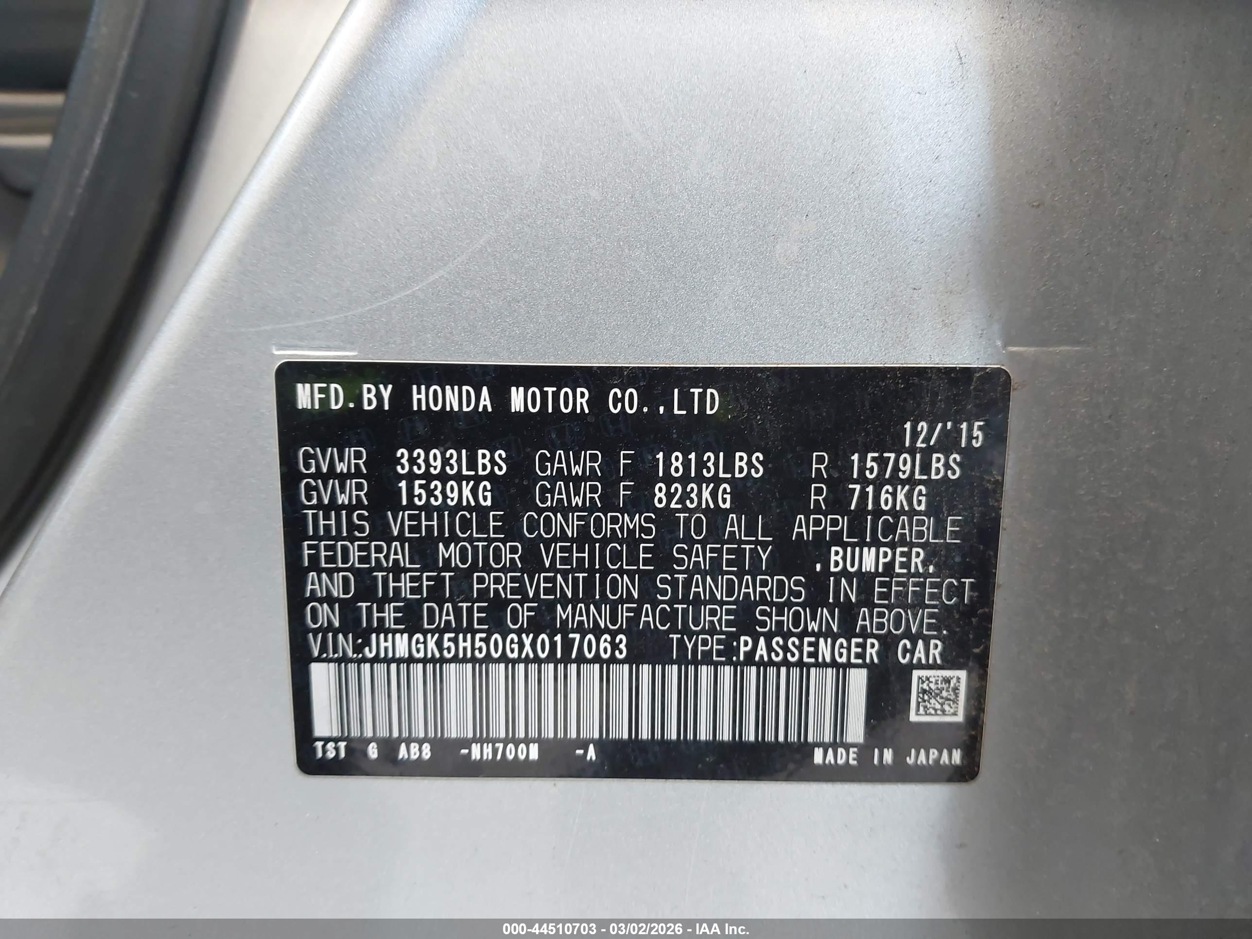 HONDA FIT image 9