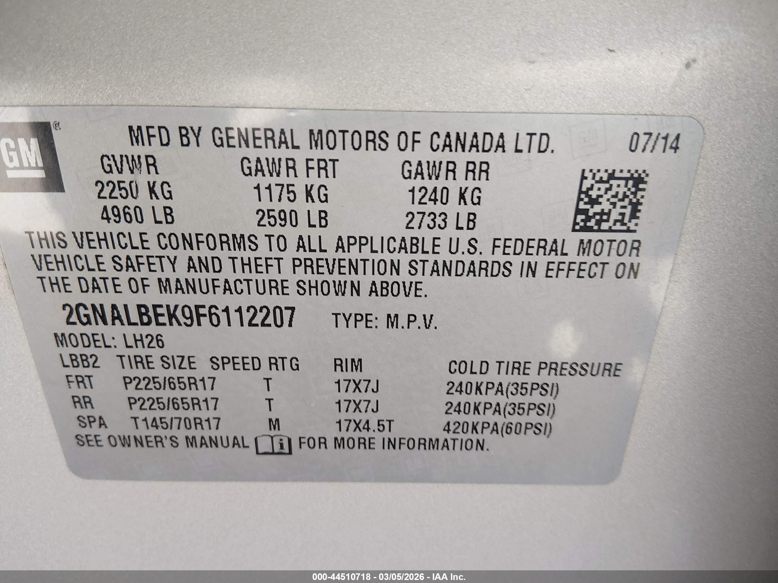 CHEVROLET EQUINOX image 9