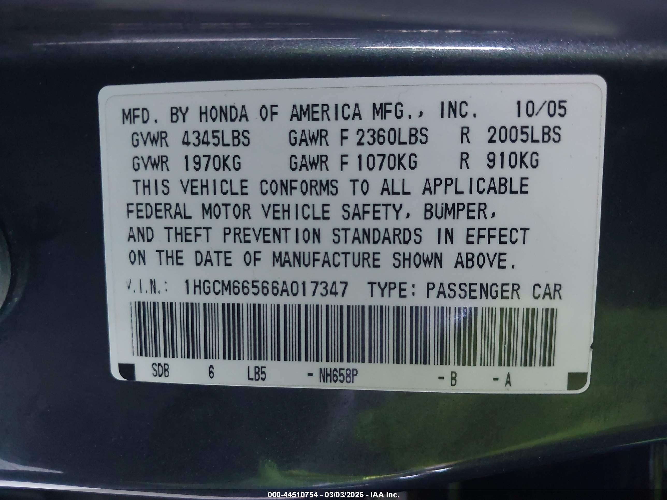HONDA ACCORD image 9