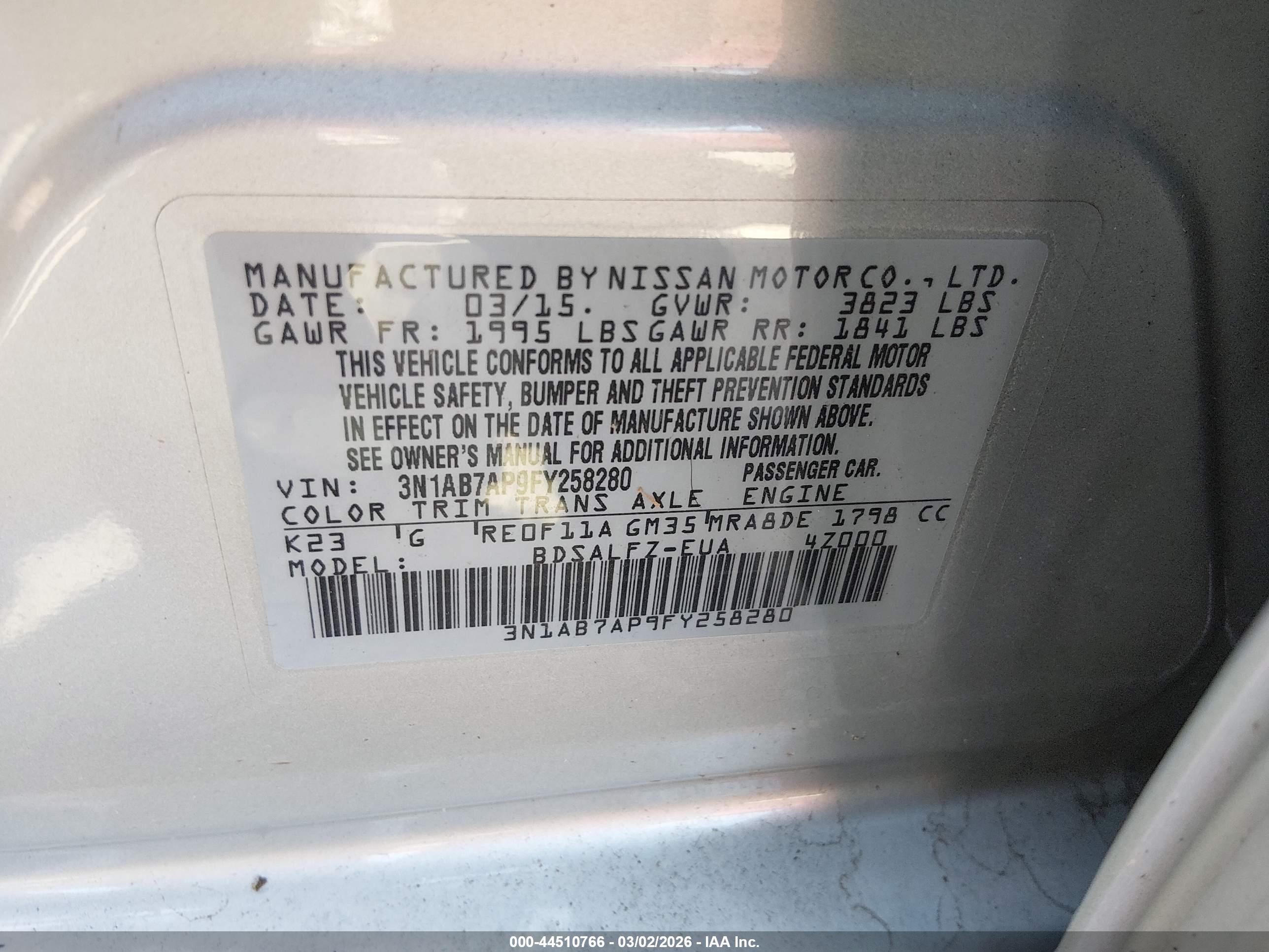 NISSAN SENTRA image 9
