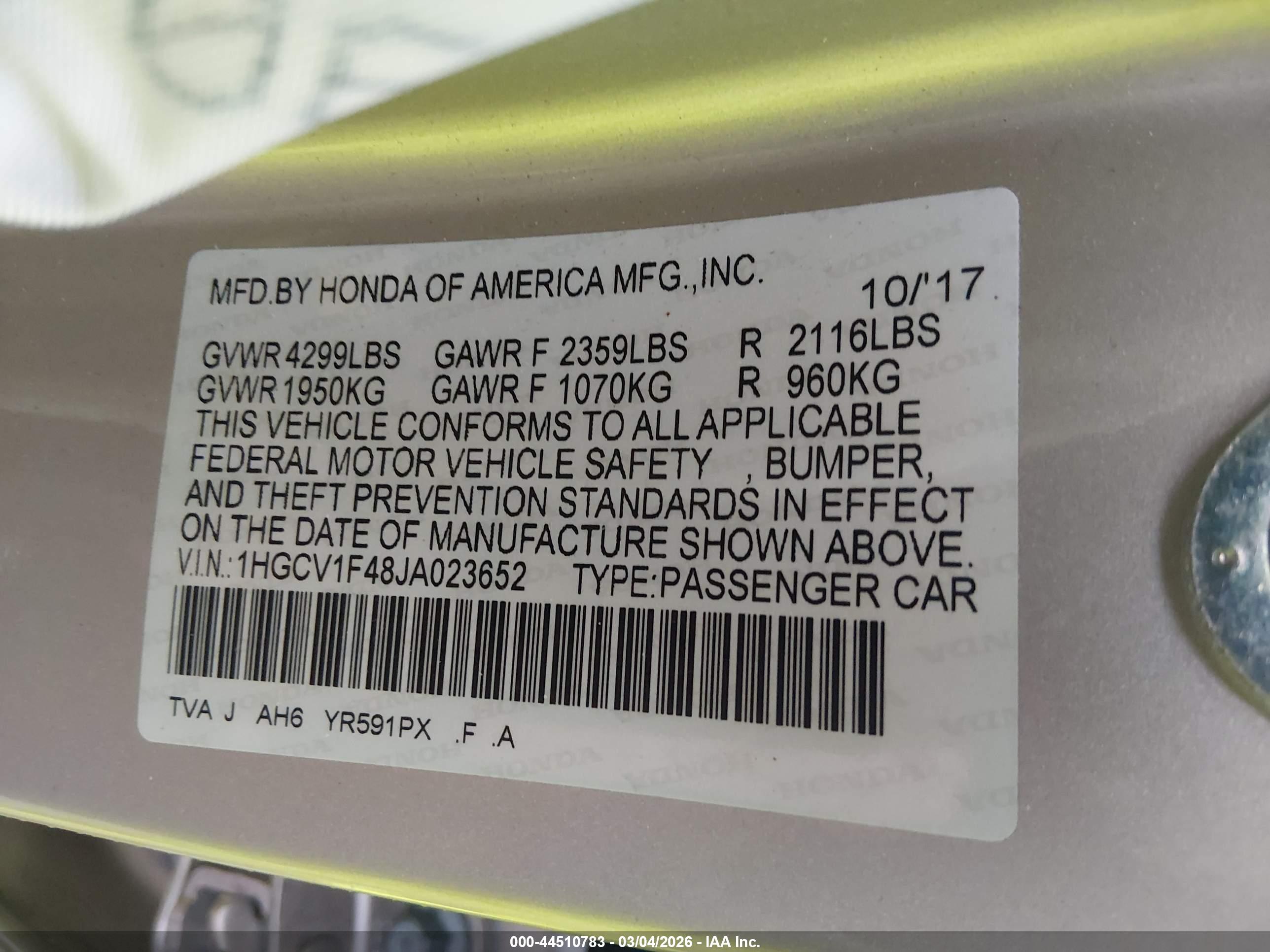 HONDA ACCORD image 9