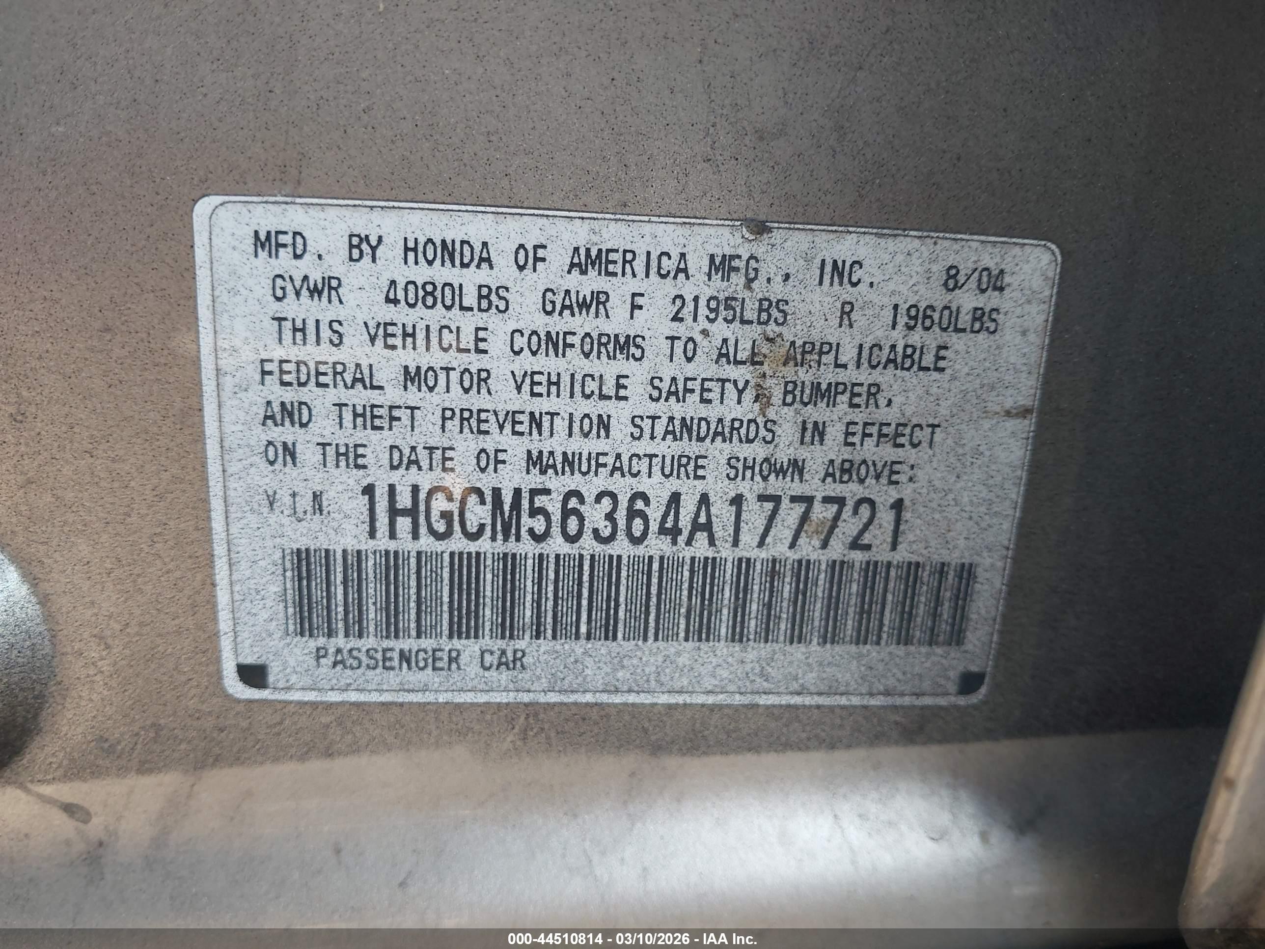HONDA ACCORD image 9