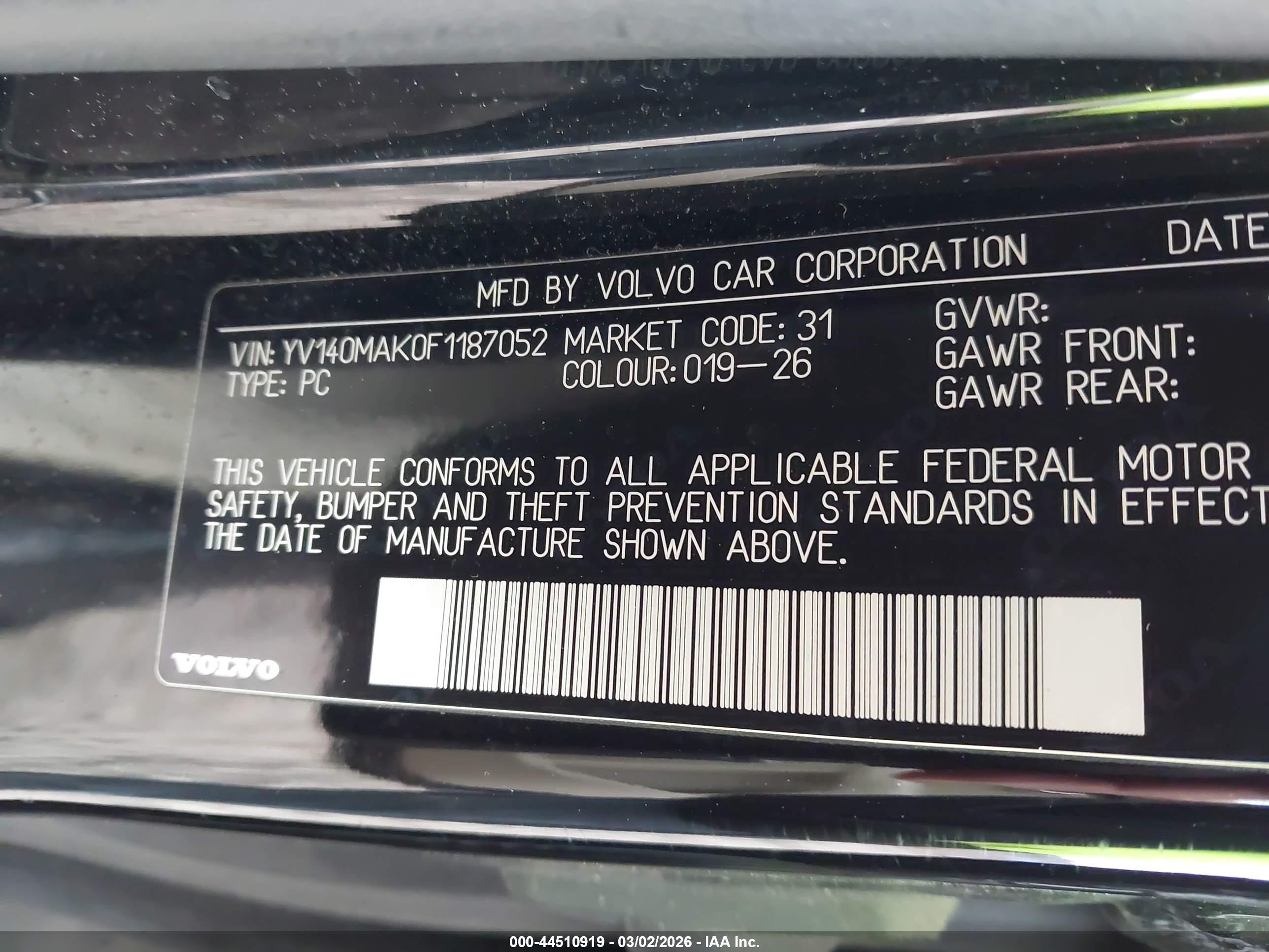VOLVO S80 image 9