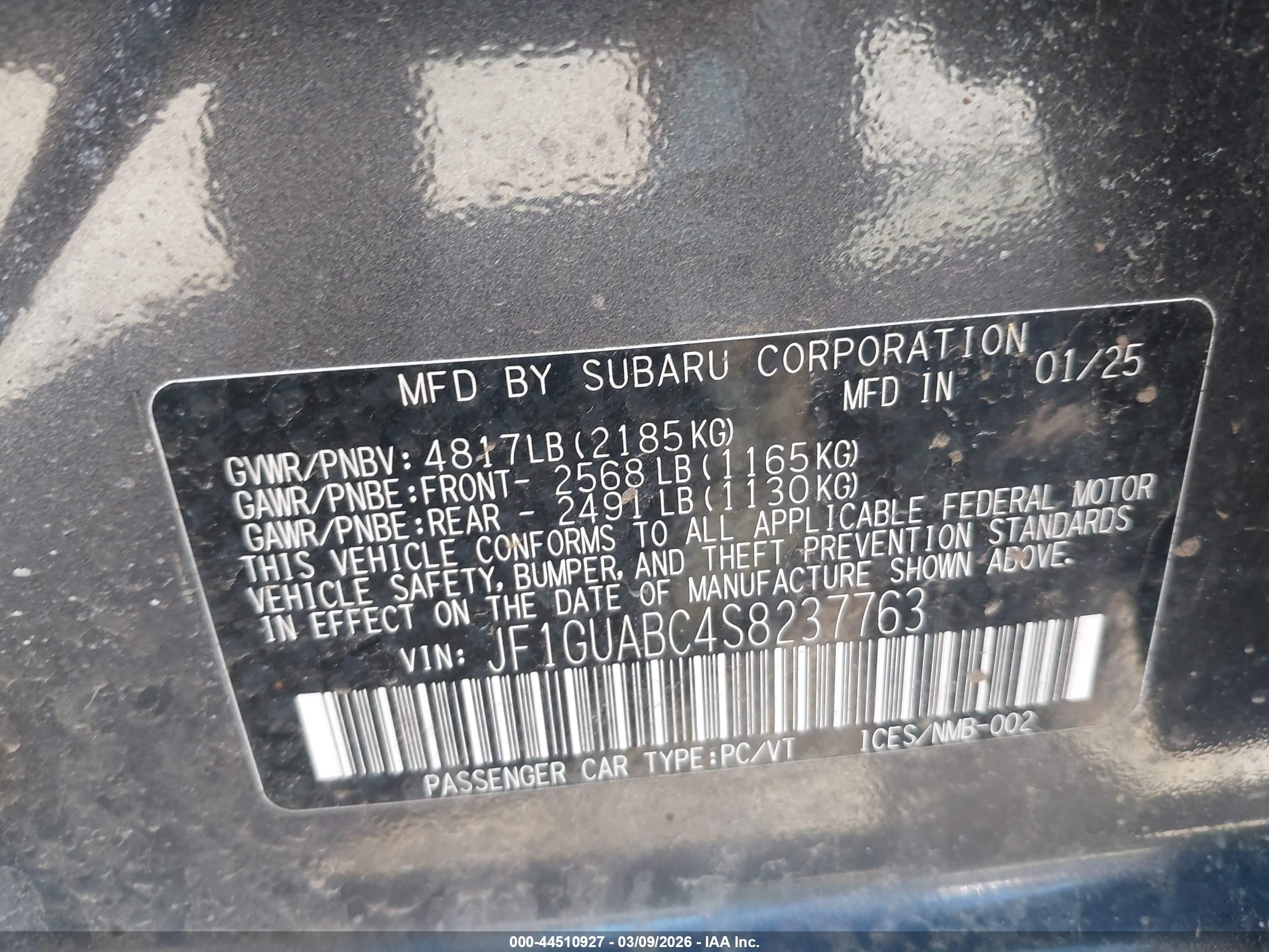 SUBARU IMPREZA image 9