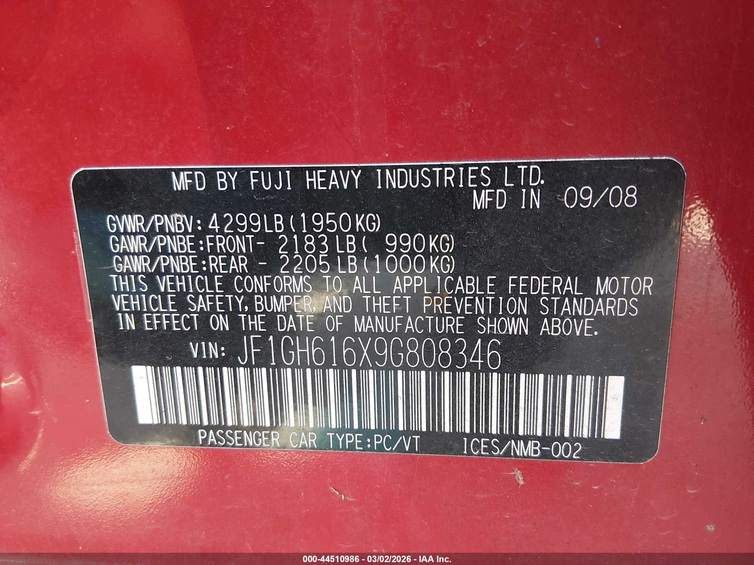 SUBARU IMPREZA image 9