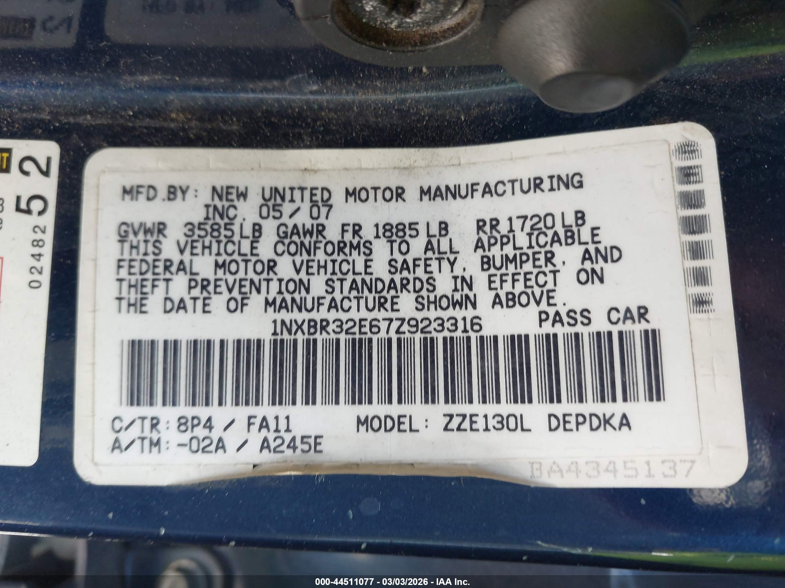 TOYOTA COROLLA image 9