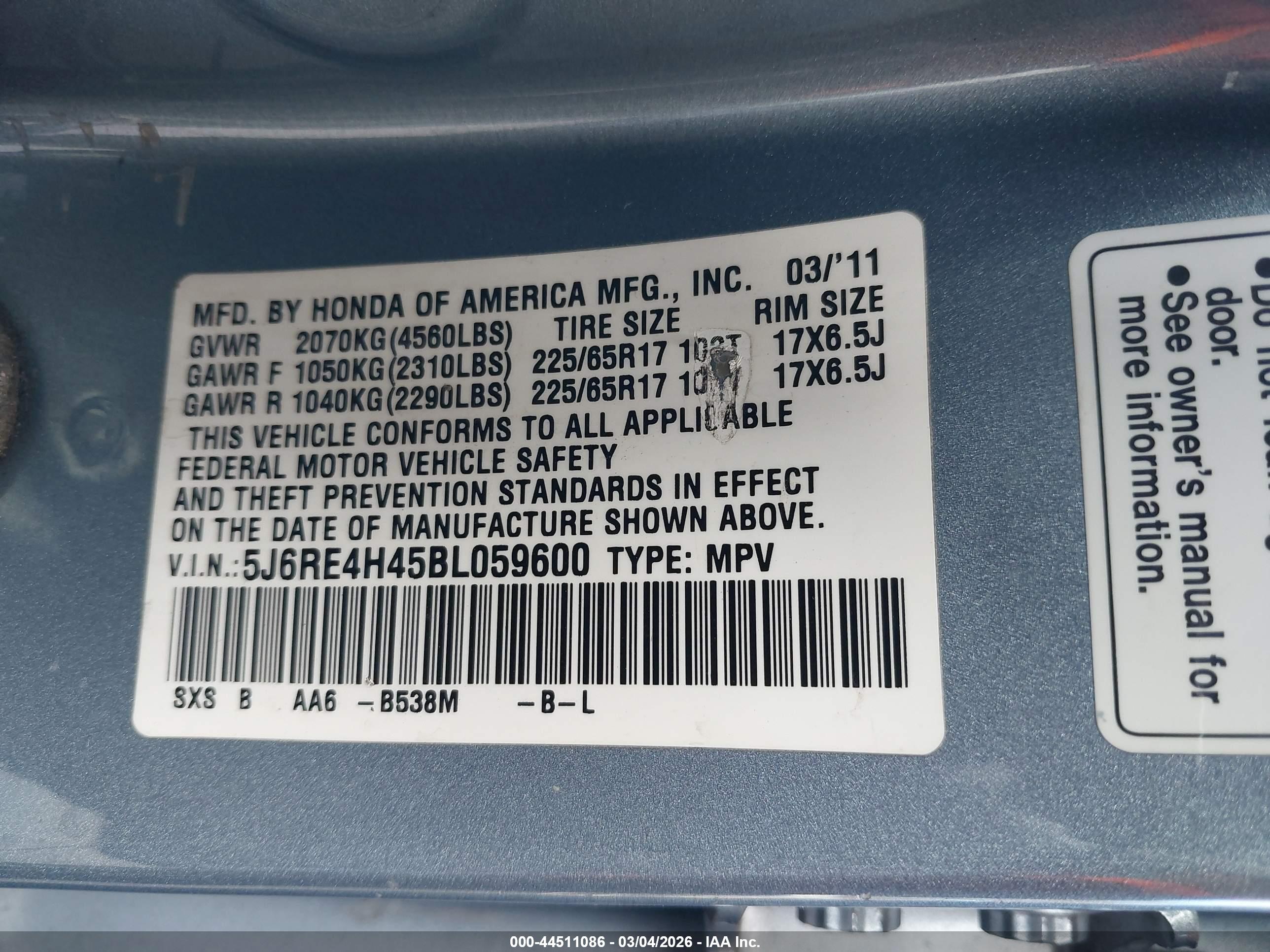 HONDA CR-V image 9