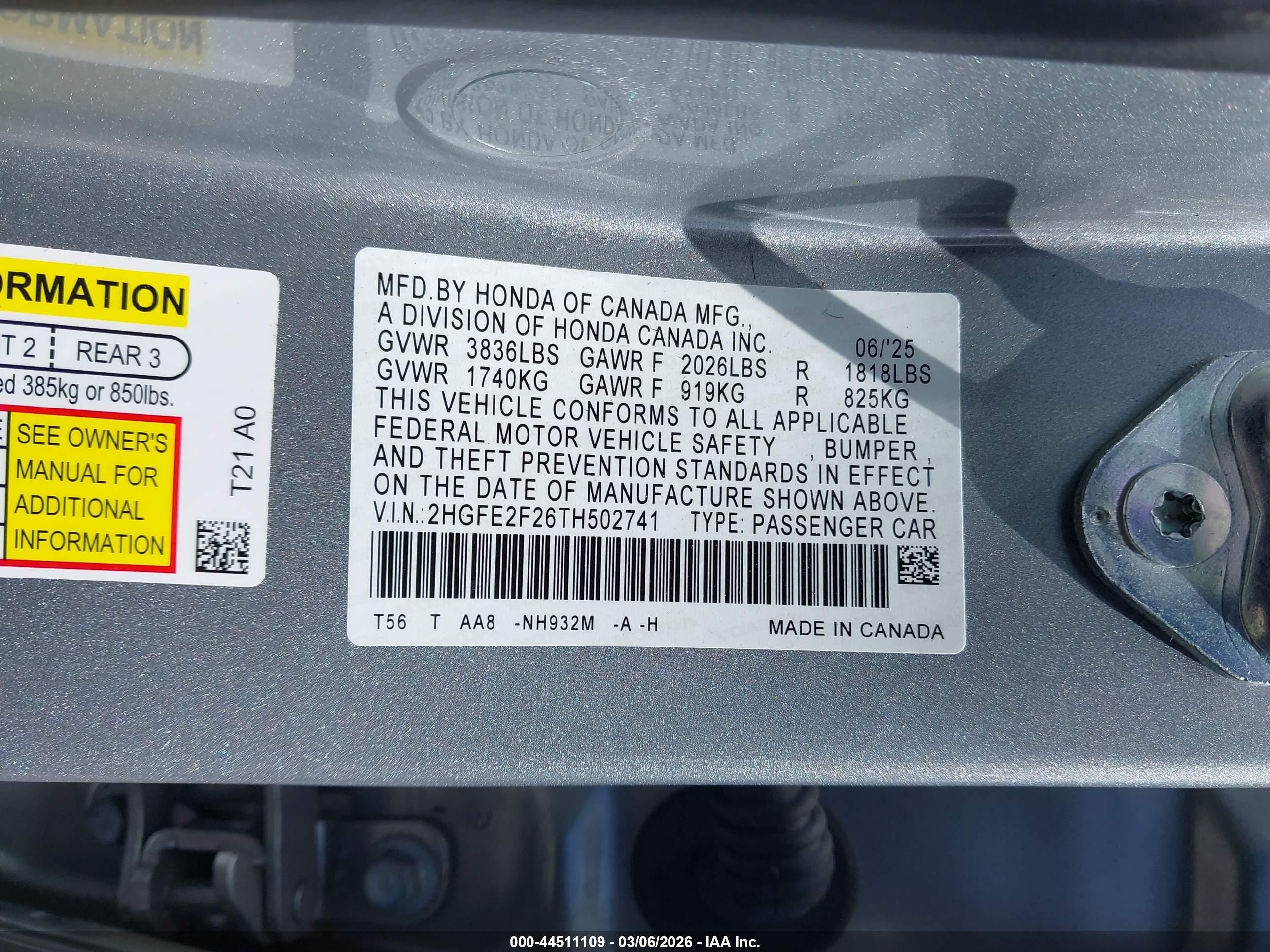 HONDA CIVIC image 9