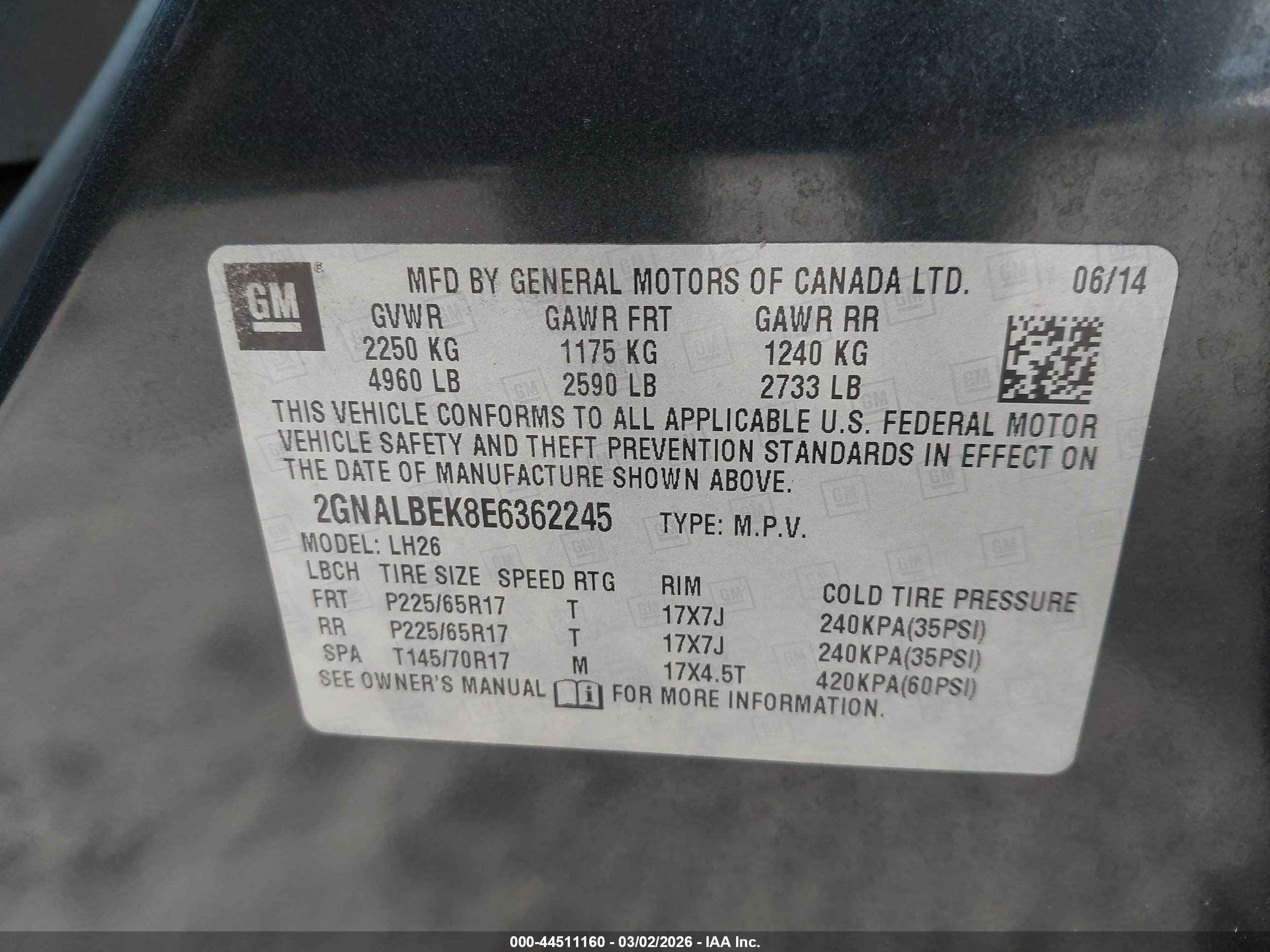 CHEVROLET EQUINOX image 9