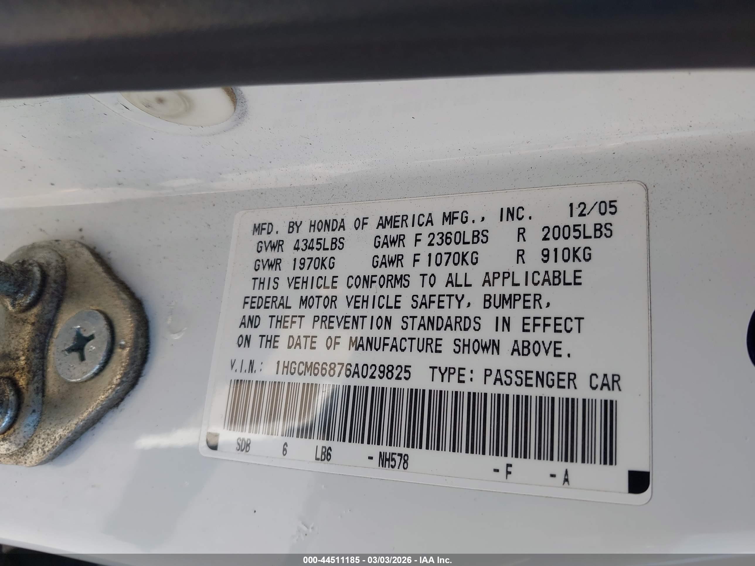 HONDA ACCORD image 9