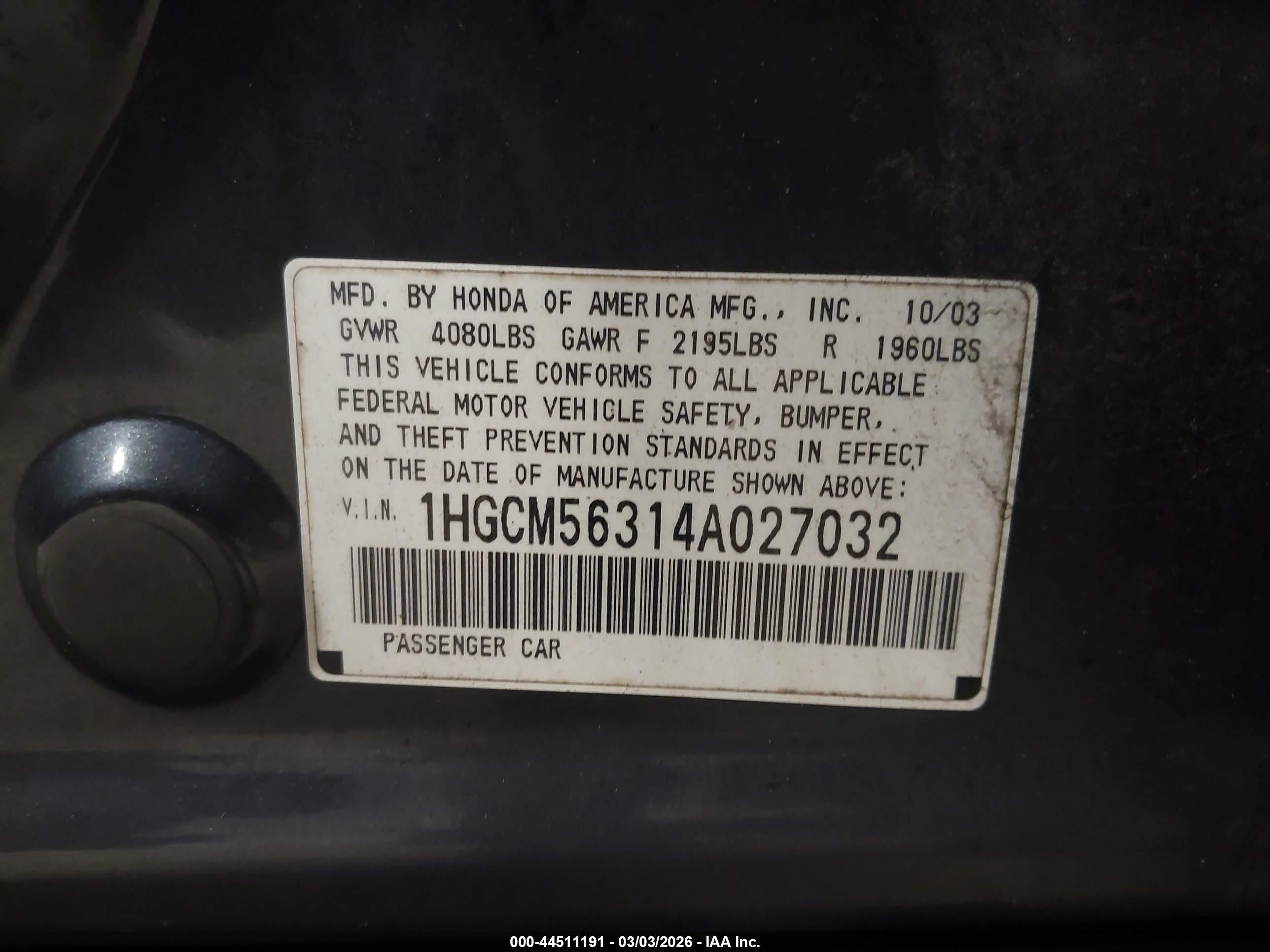 HONDA ACCORD image 9