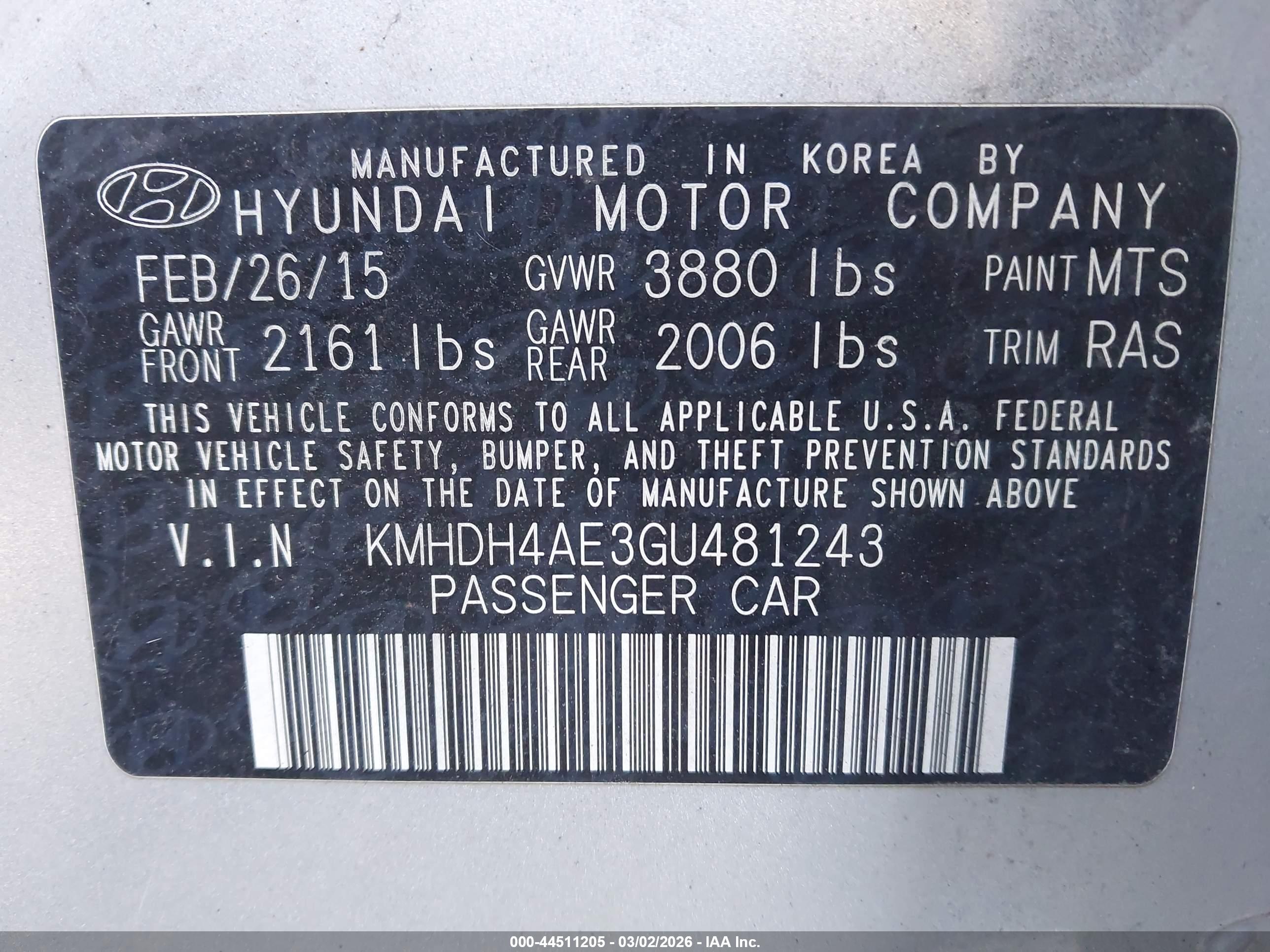 HYUNDAI ELANTRA image 9