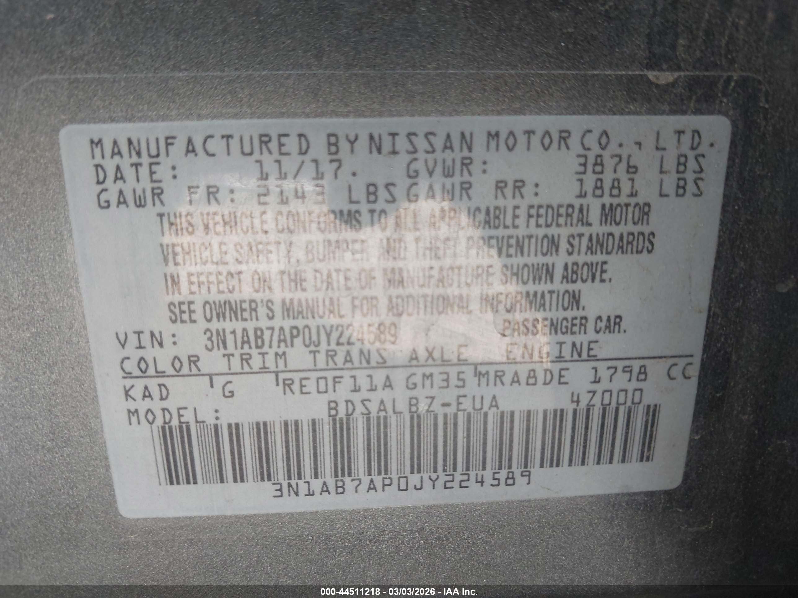 NISSAN SENTRA image 9