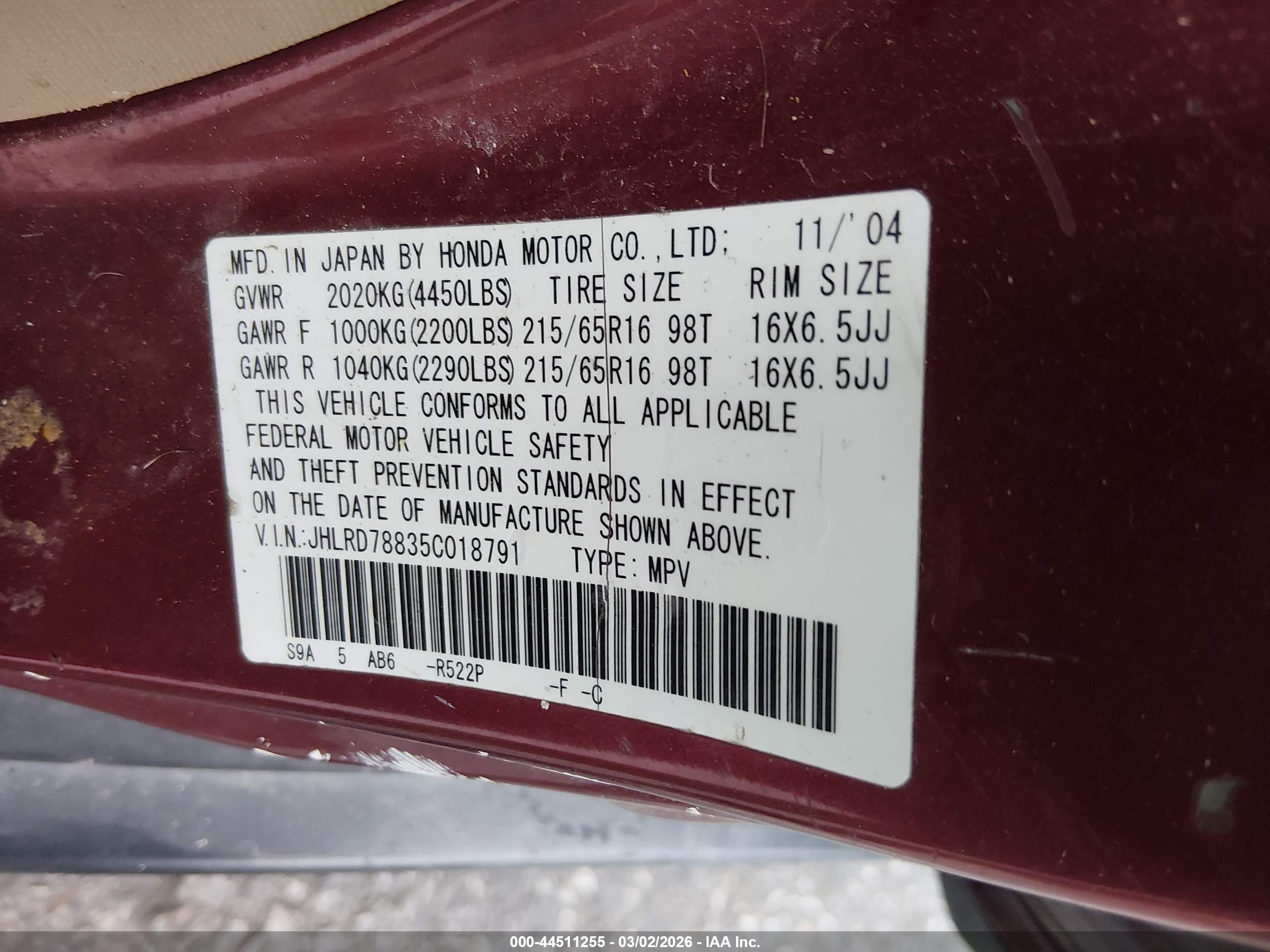 HONDA CR-V image 9