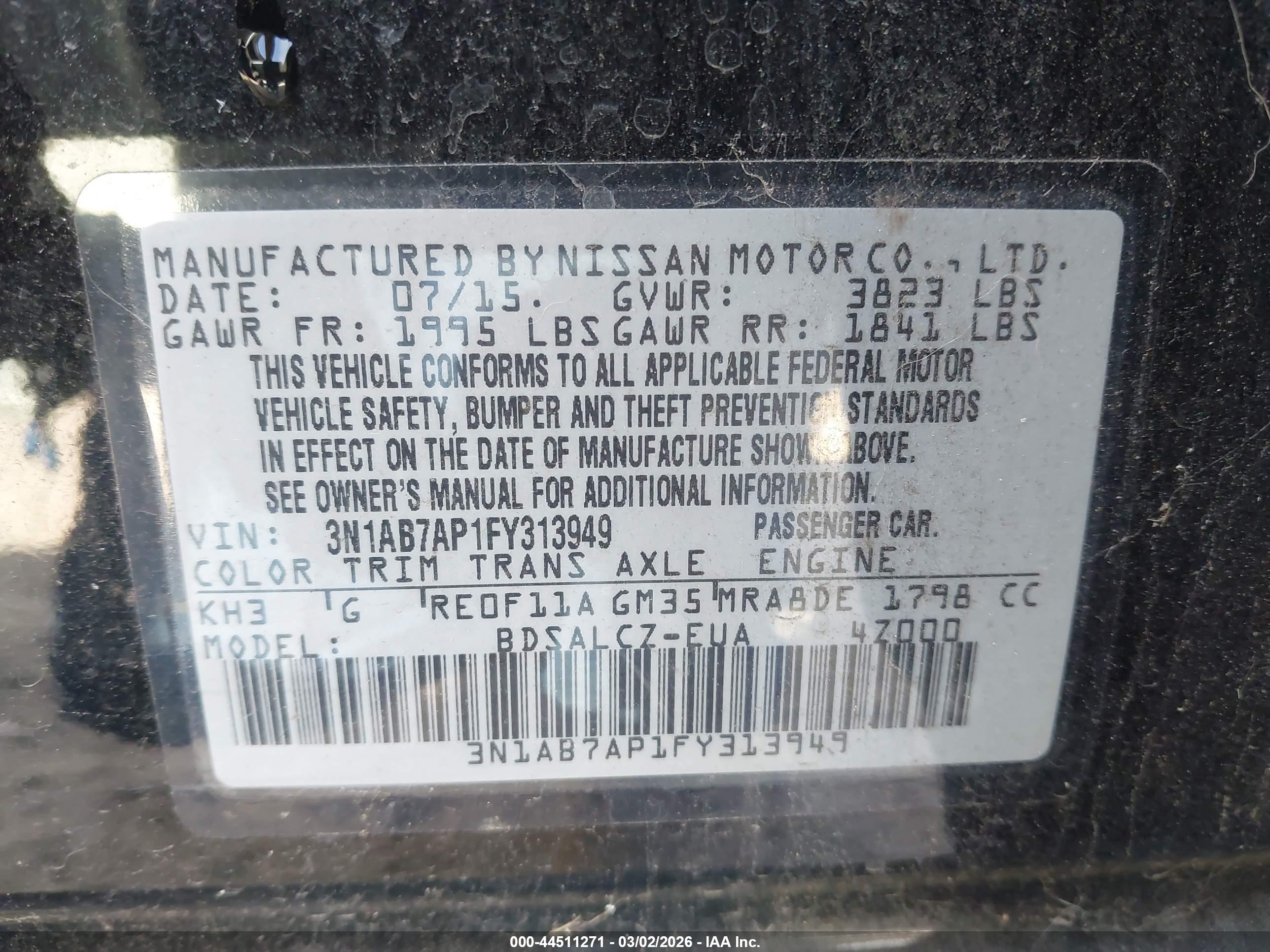 NISSAN SENTRA image 9