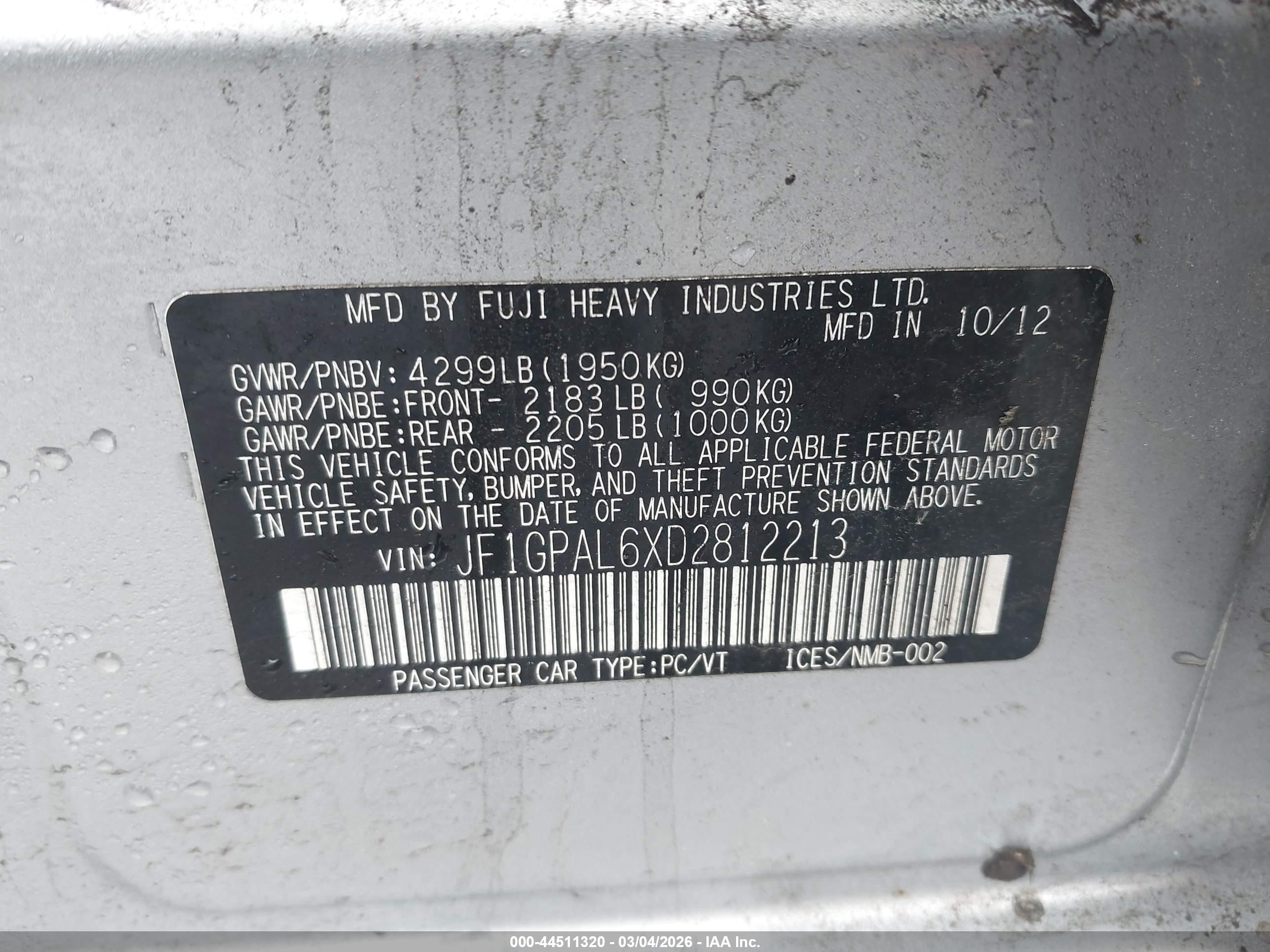 SUBARU IMPREZA image 9