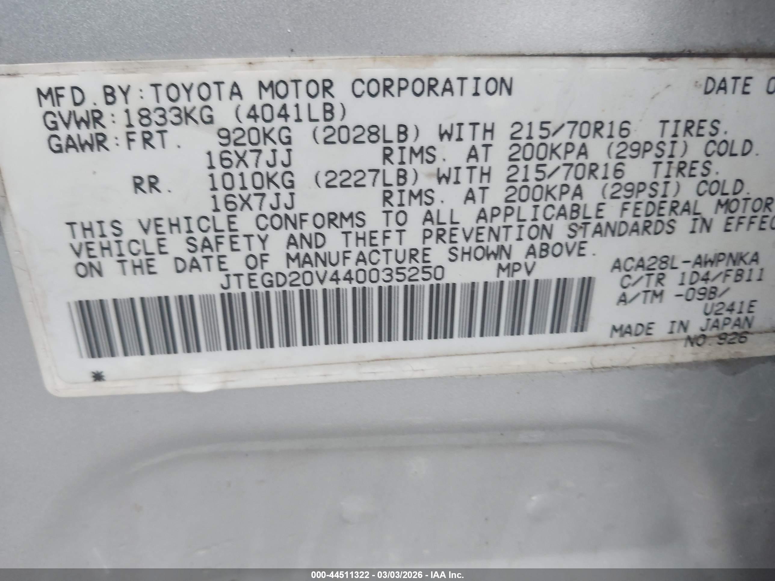 TOYOTA RAV4 image 9