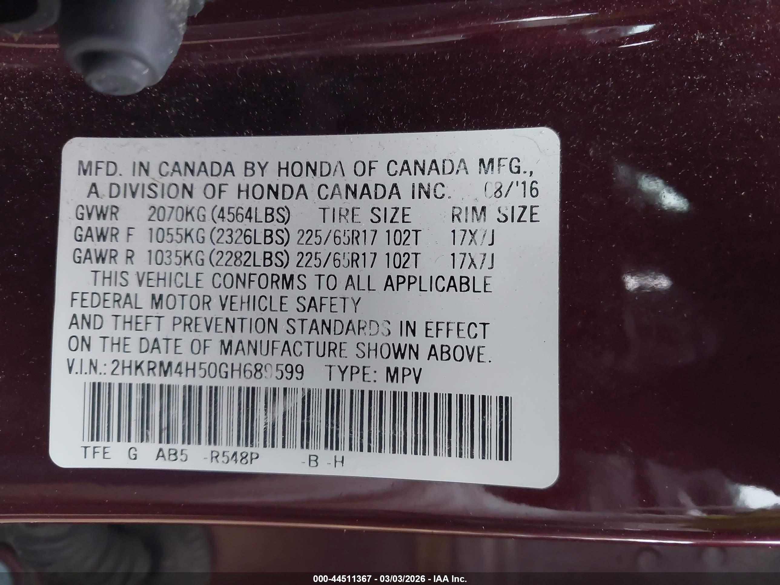 HONDA CR-V image 9