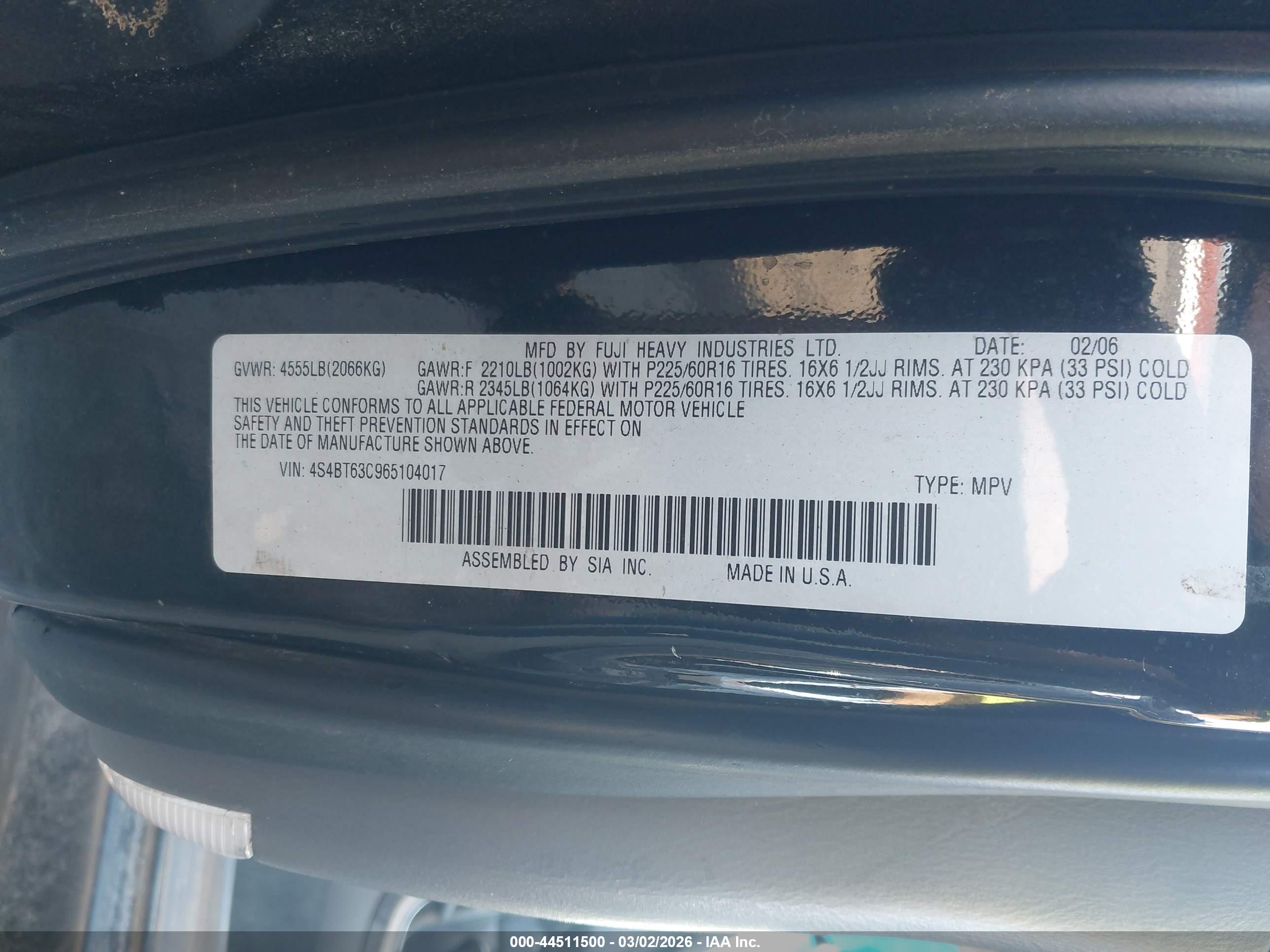 SUBARU BAJA image 9