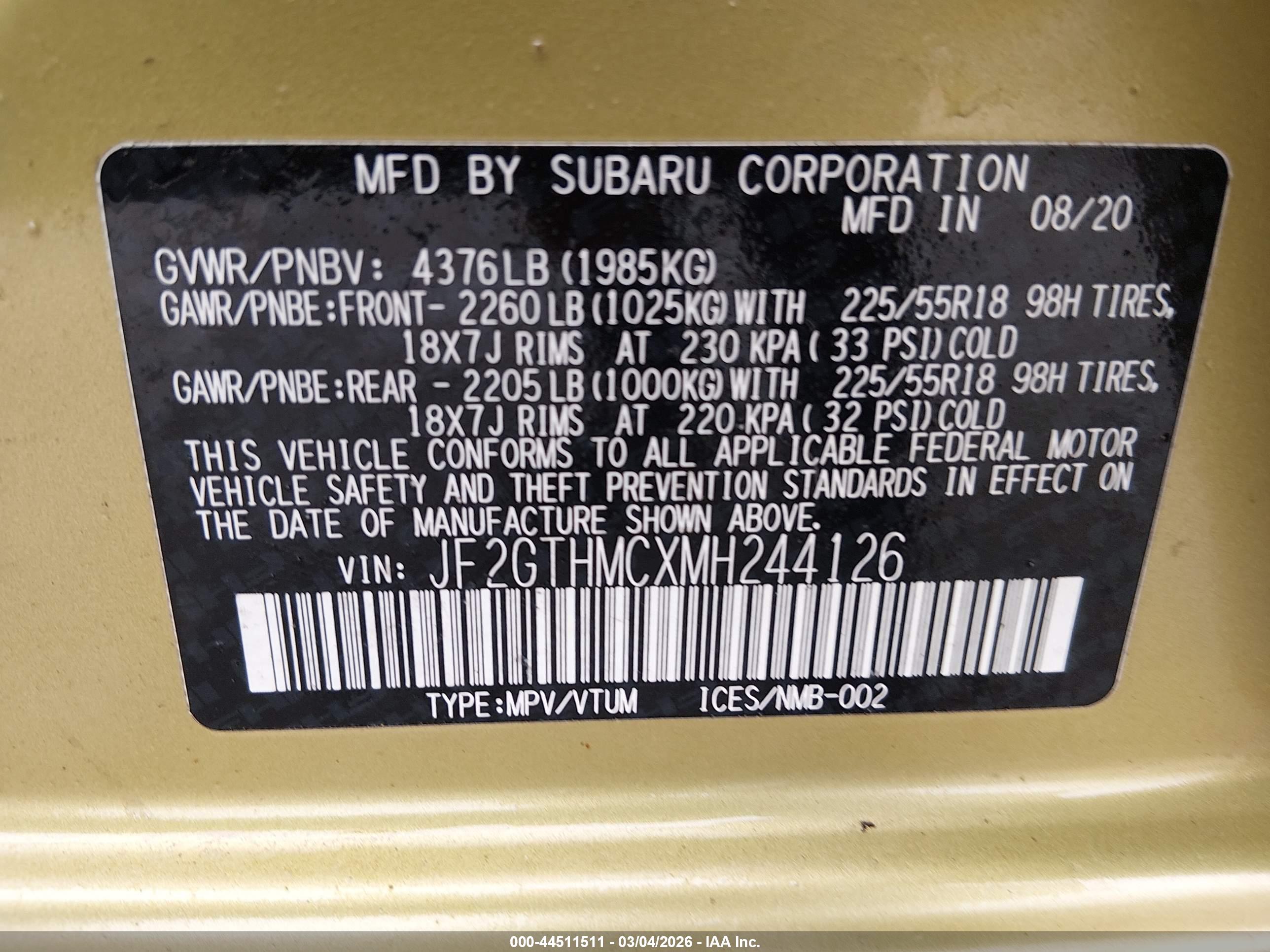 SUBARU CROSSTREK image 9