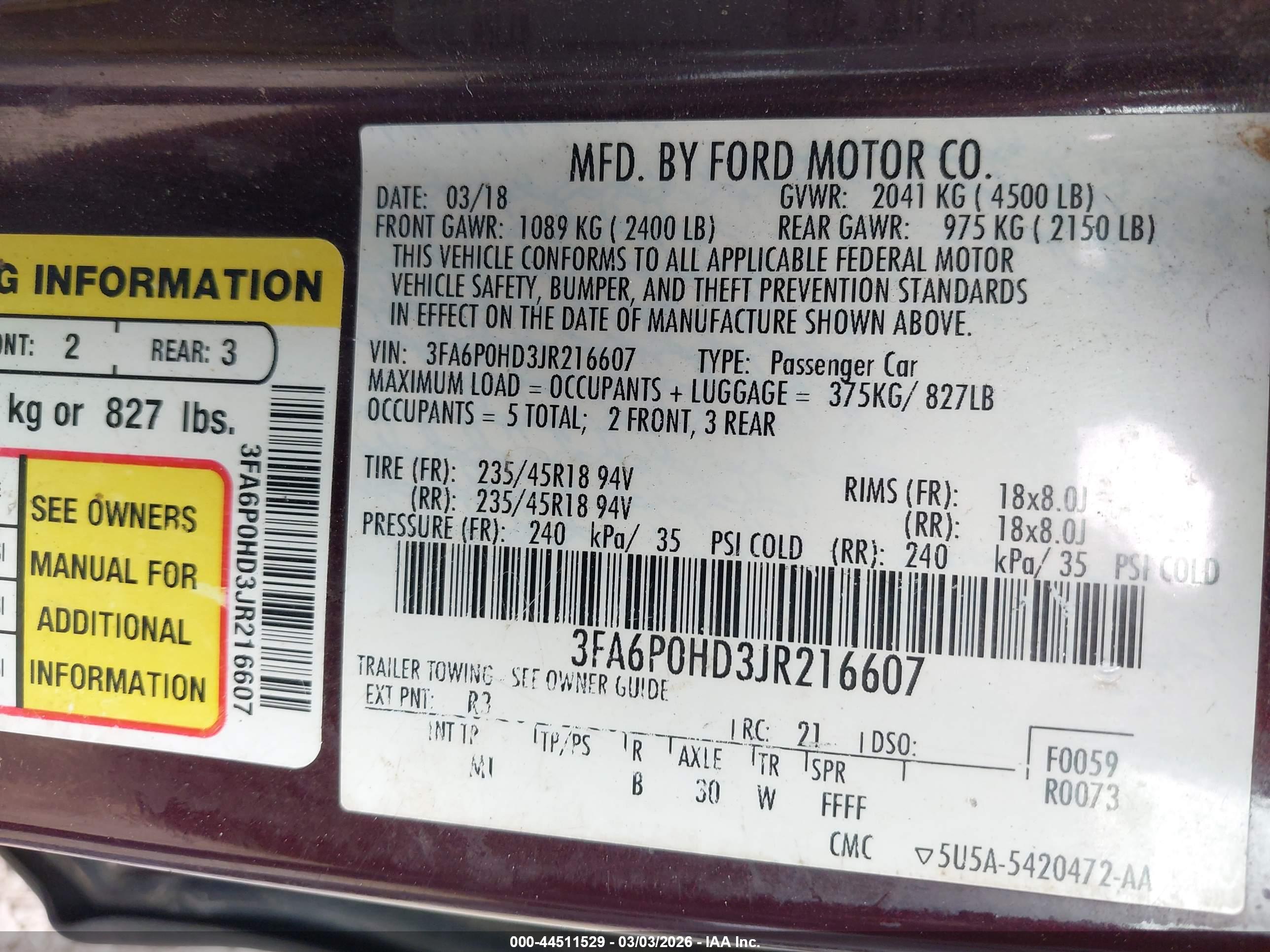 FORD FUSION image 9