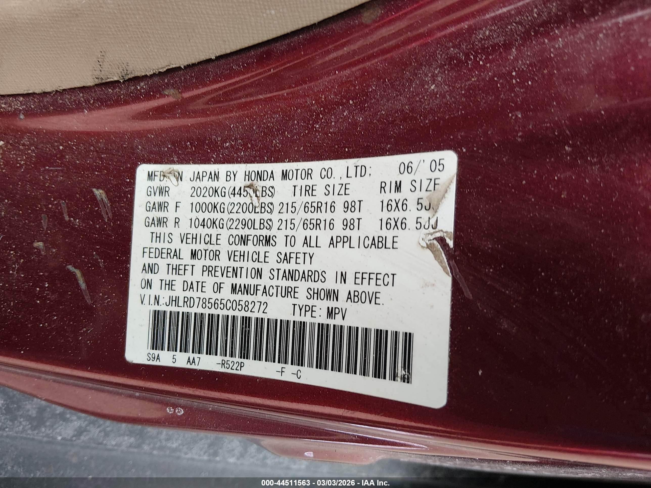 HONDA CR-V image 9