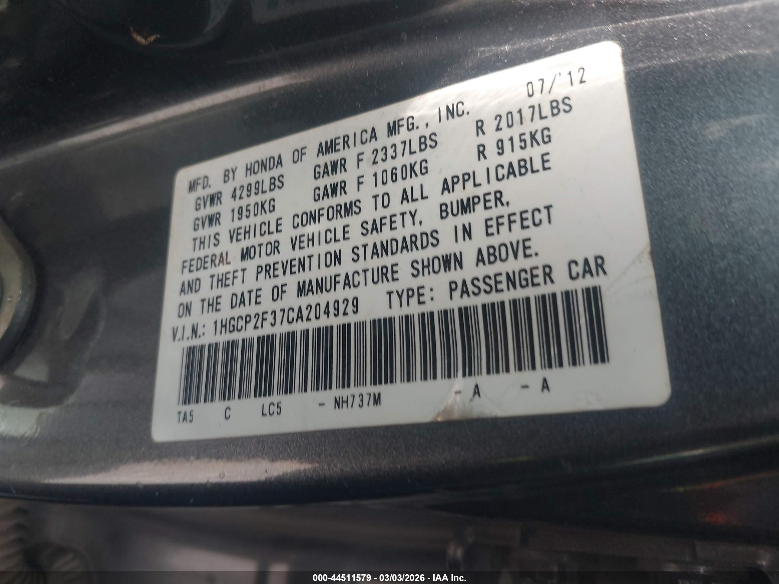 HONDA ACCORD image 9