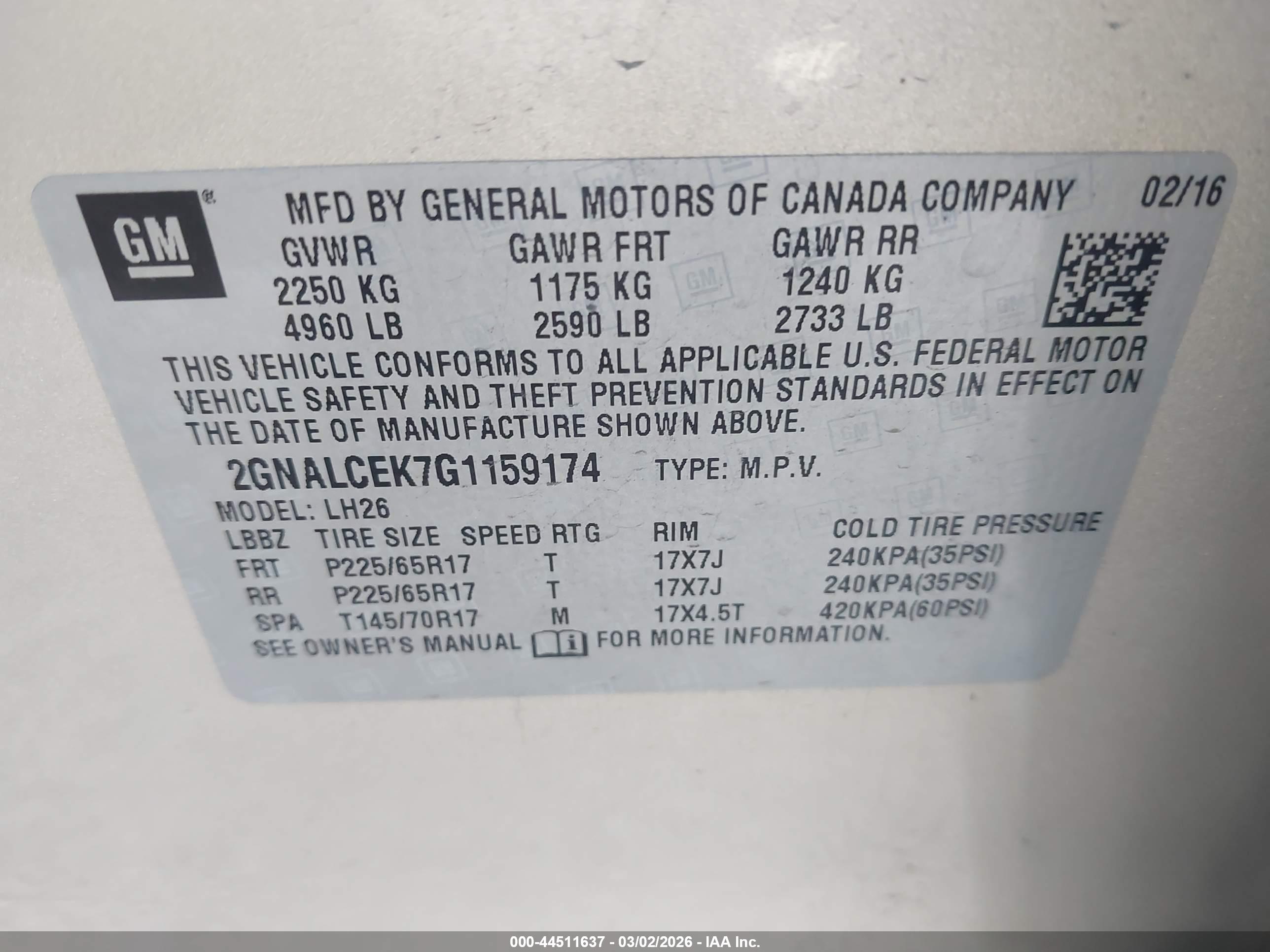 CHEVROLET EQUINOX image 9
