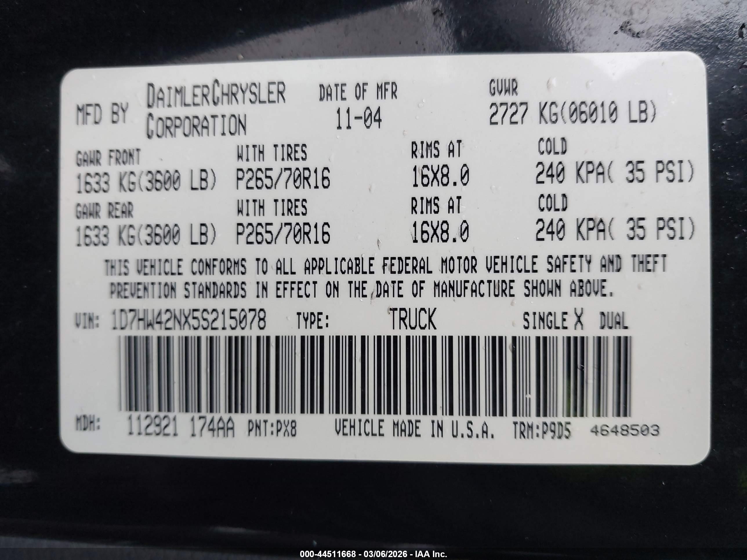 DODGE DAKOTA image 9