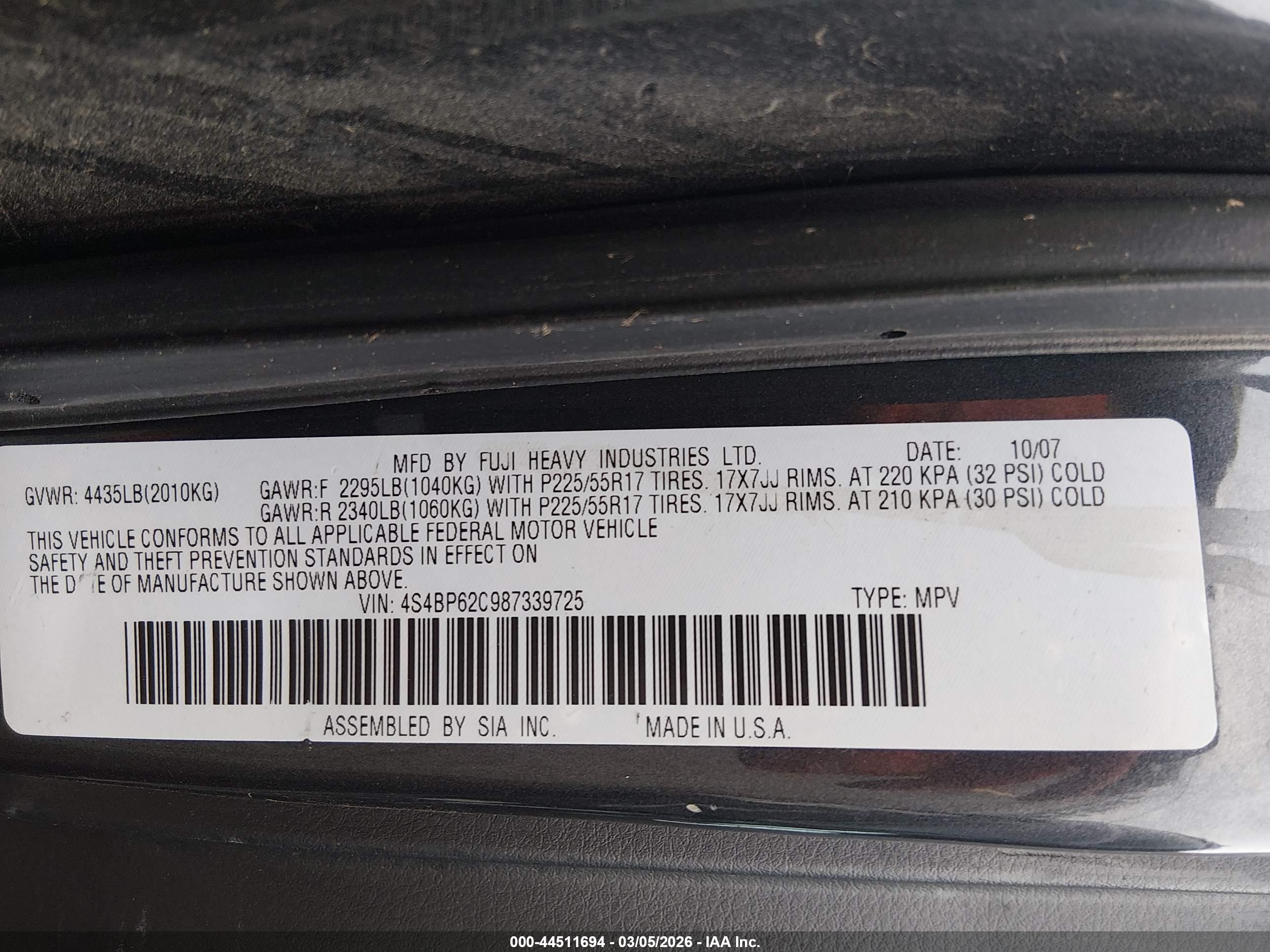 SUBARU OUTBACK image 9