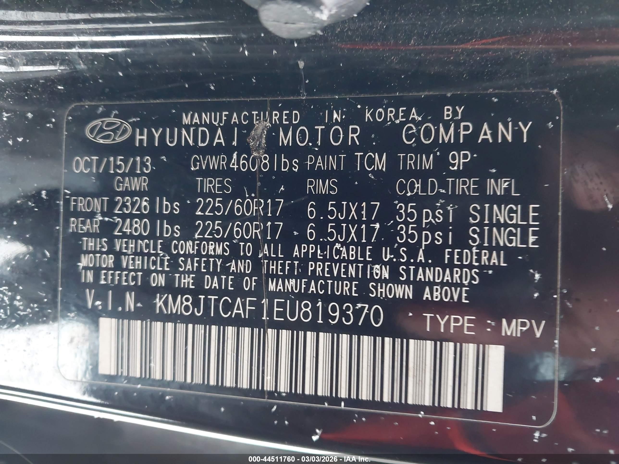 HYUNDAI TUCSON image 9
