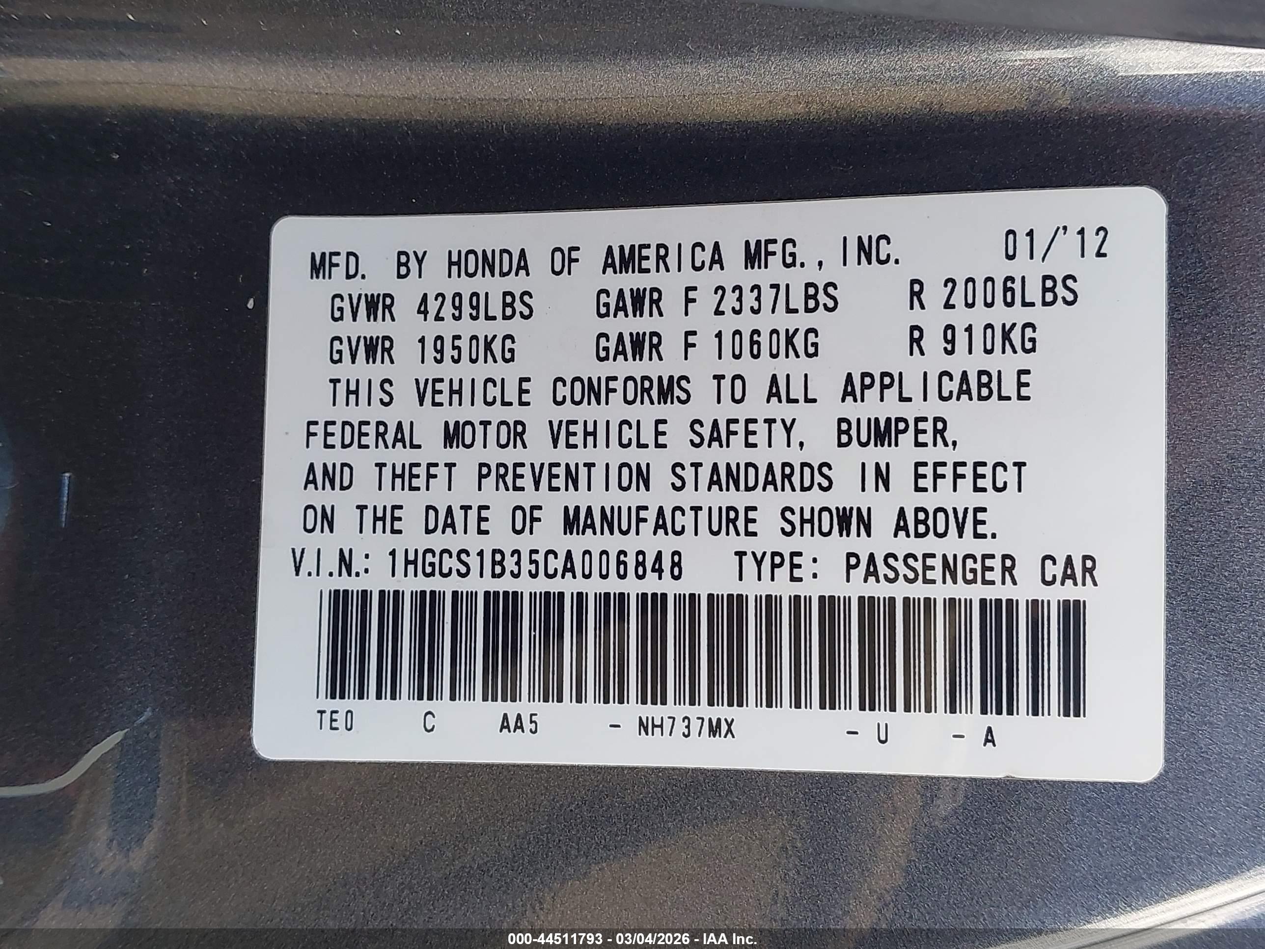 HONDA ACCORD image 9