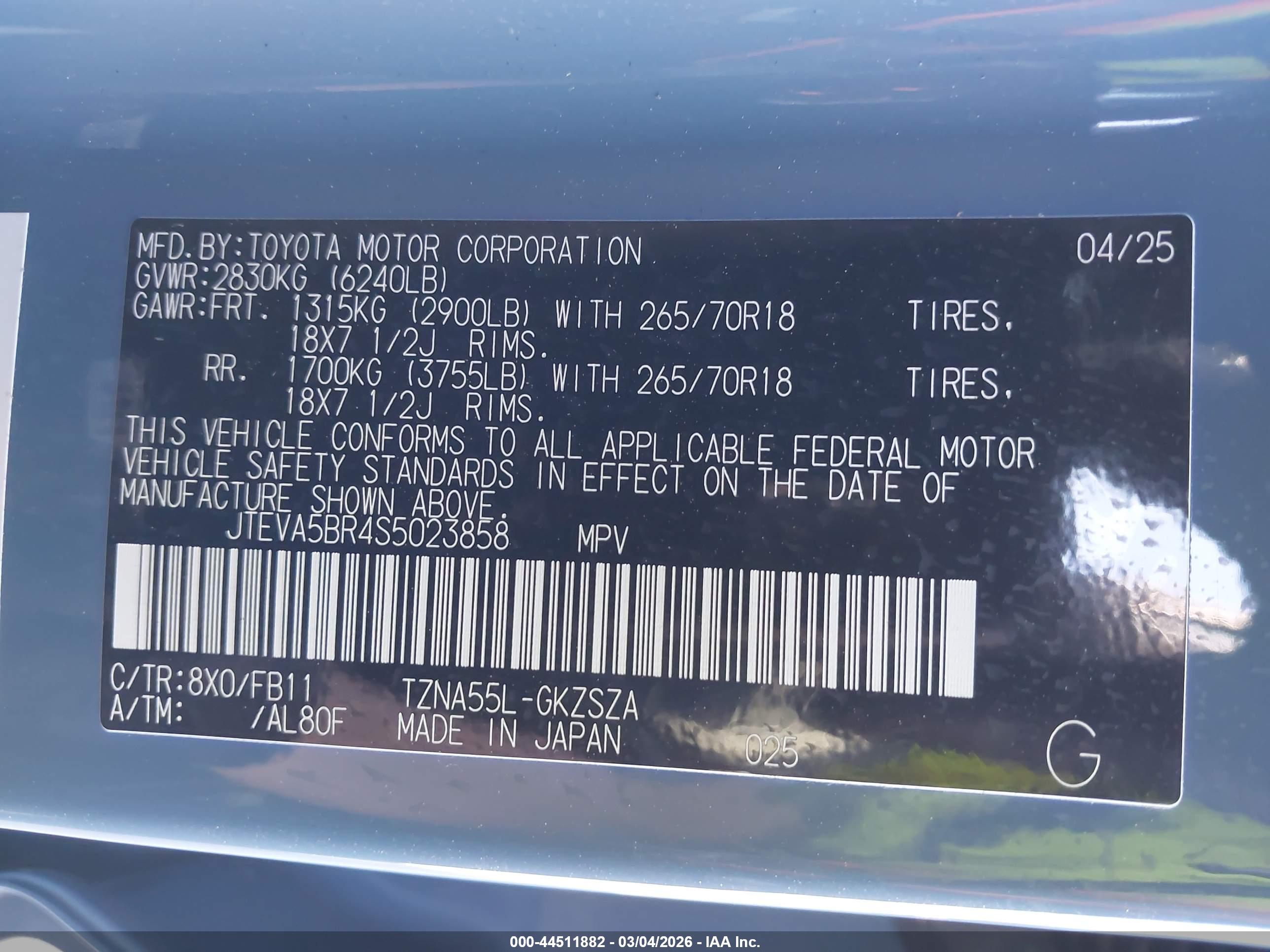 TOYOTA 4RUNNER image 9