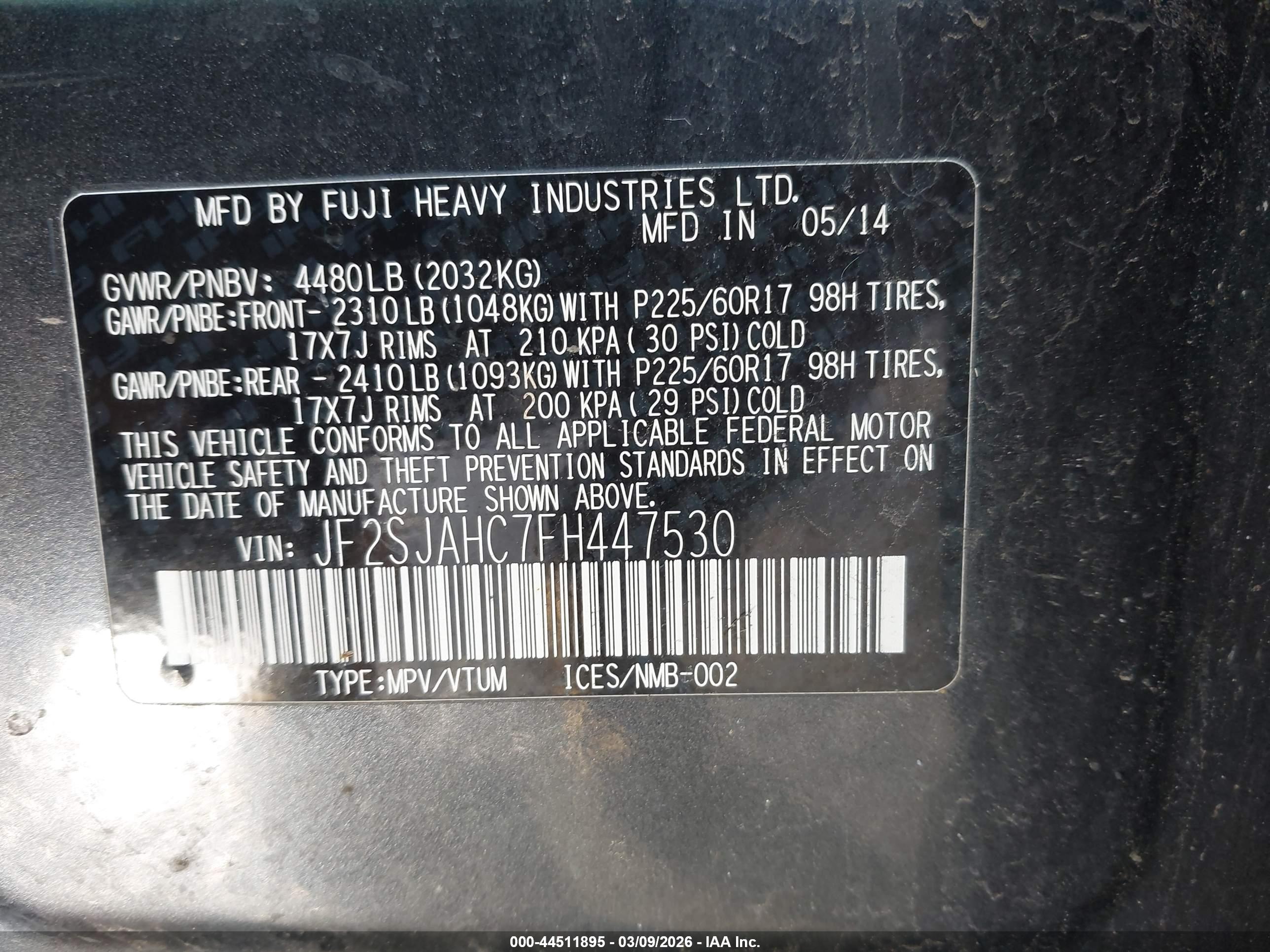 SUBARU FORESTER image 9