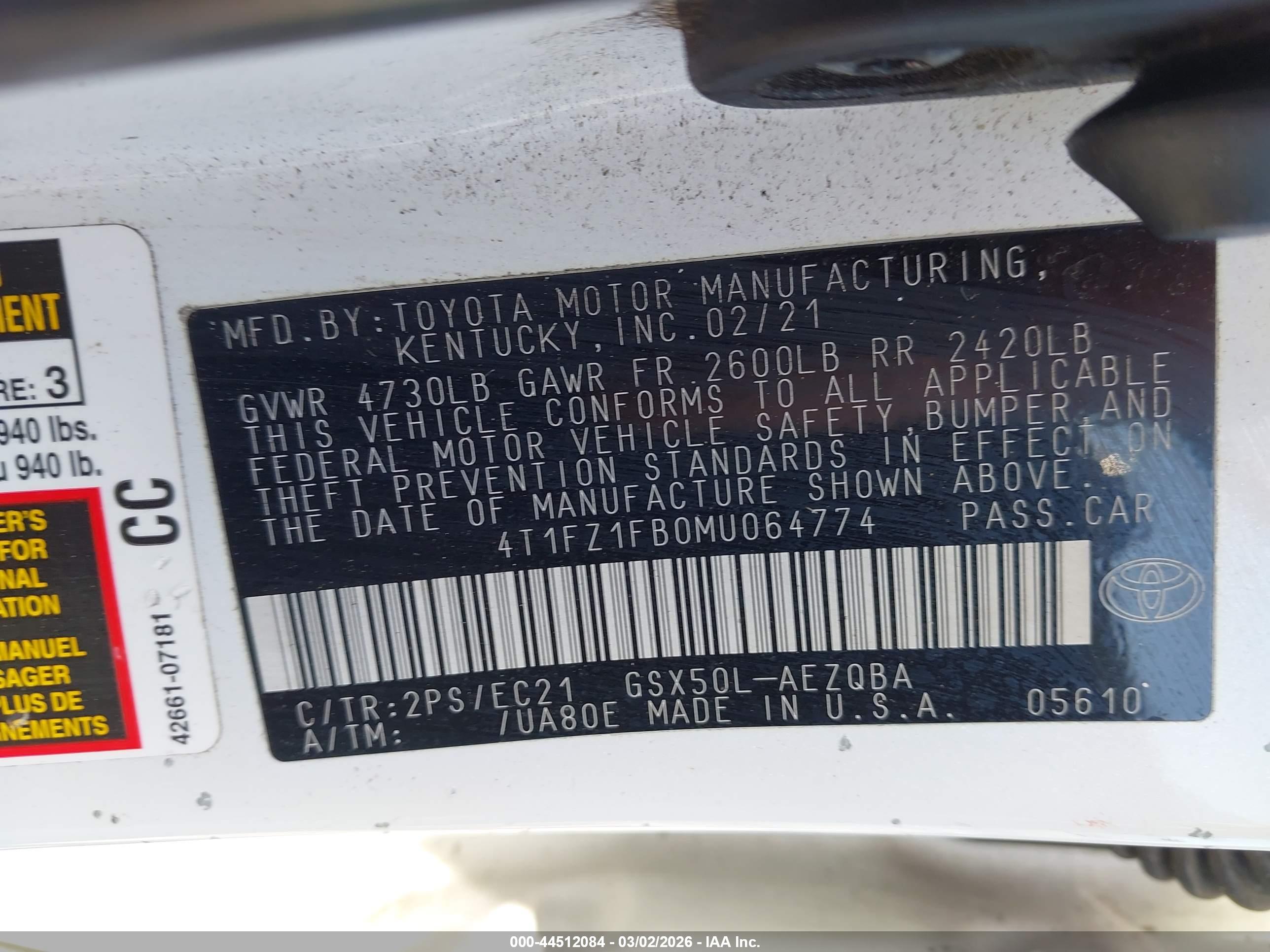TOYOTA AVALON image 9